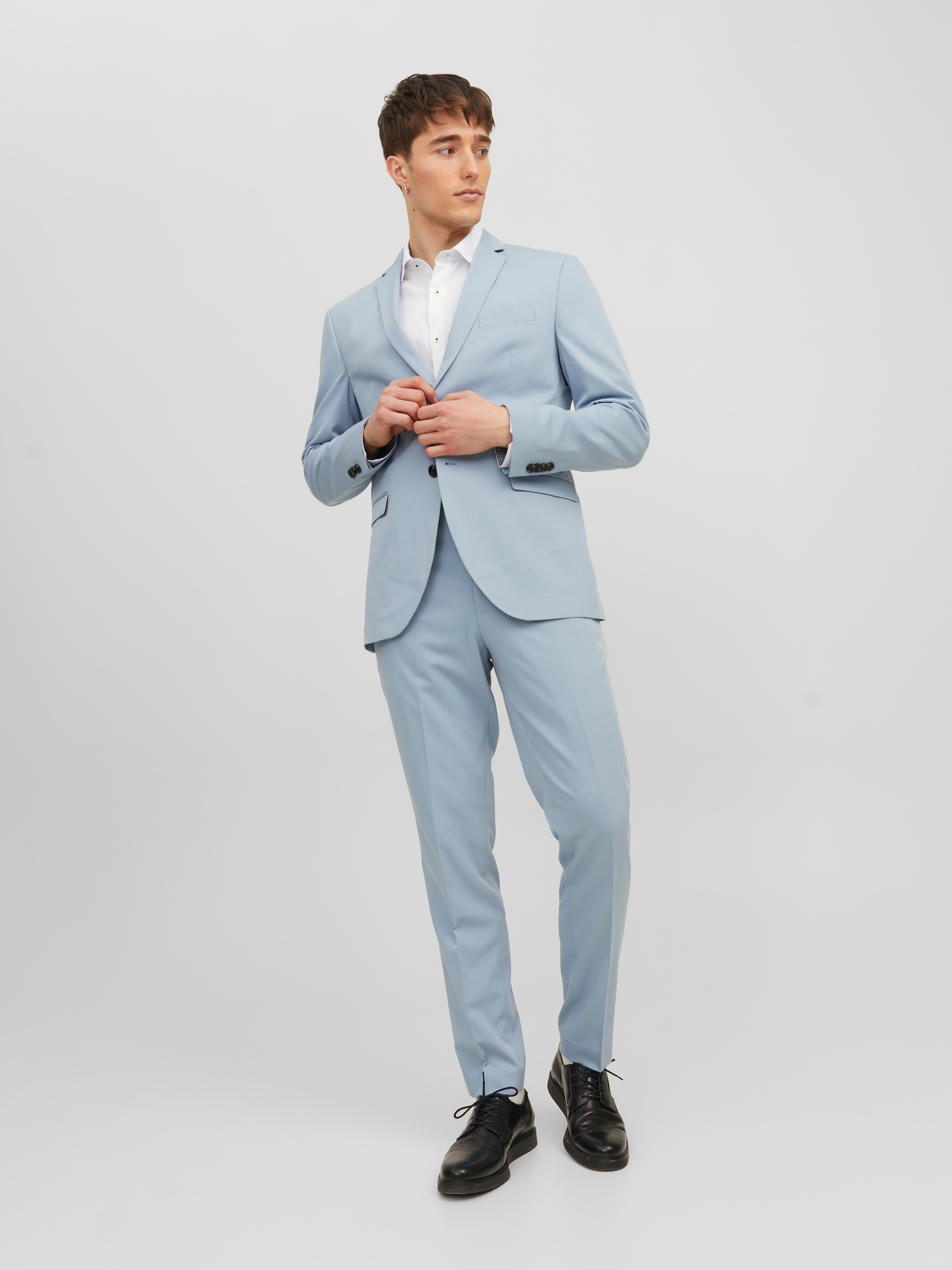 Jack & Jones Costume »JPRFRANCO  Extra schmal, pflegeleicht, stilvoll mit fallendem Revers« coupe slim Materialmix, slim fit
