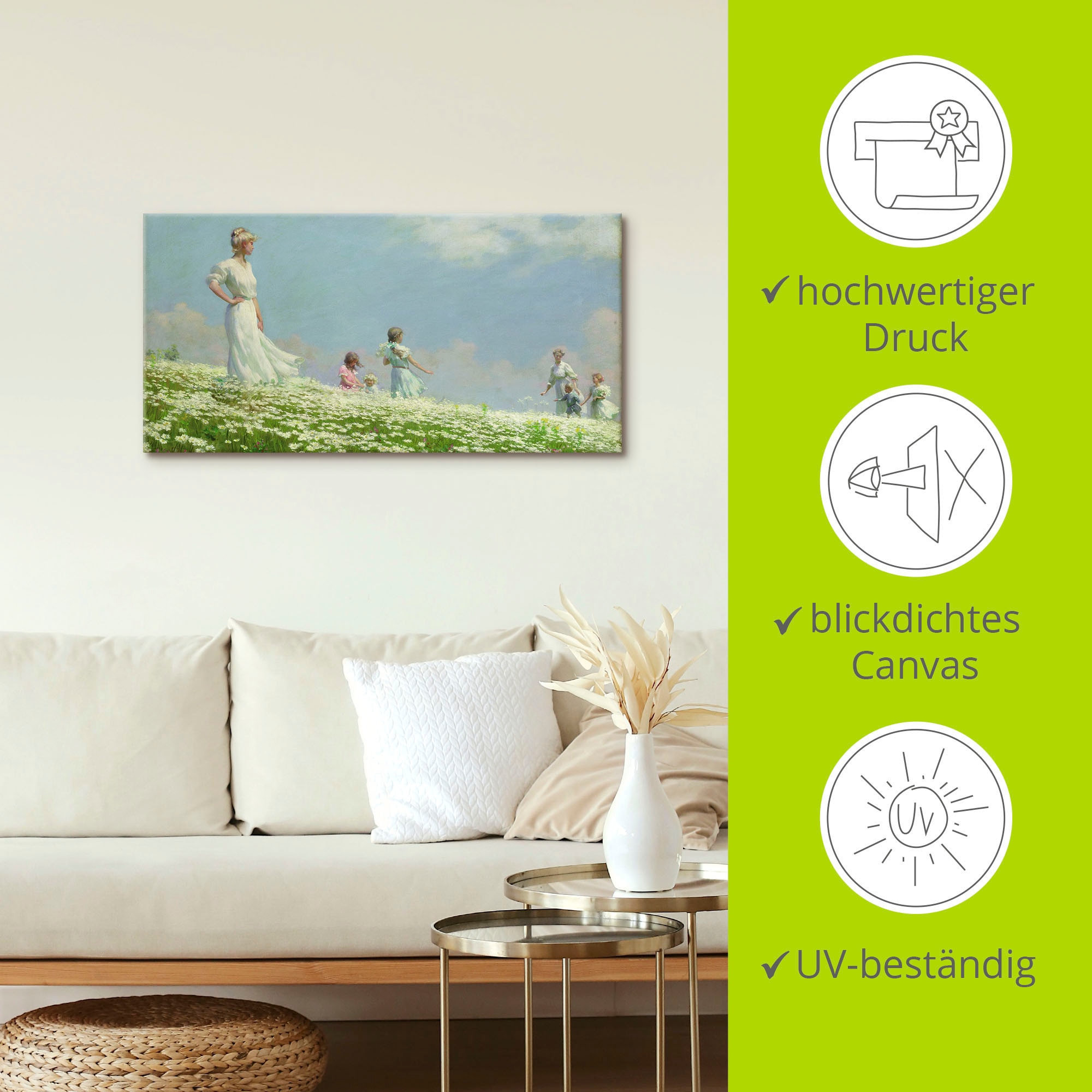 Artland Wandbild »Sommer. 1906«, Gruppen & Familien, (1 St.), als Leinwandbild, Poster in verschied. Grössen