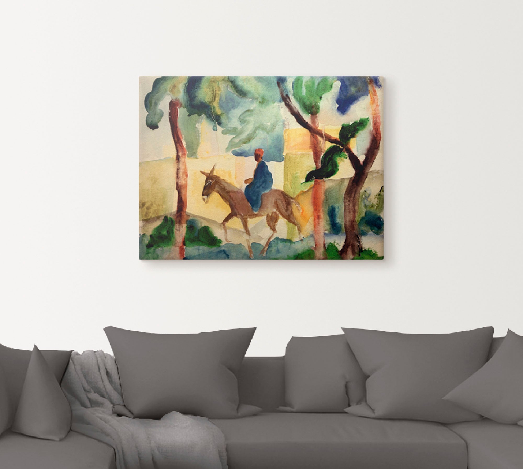 Artland Leinwandbild »Eselsreiter« Mann 1 Stk. tlg. auf Keilrahmen gespannt