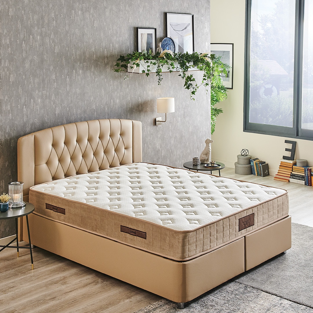 Image of Yatas Bedding Bonnellfederkernmatratze "Majestät Luxus, Matratze 90x200, 140x200 cm & weitere Grössen" 30 cm hoch 207 Federn 1 Stk. tlg. H3, wendbar, ergonomisch, atmungsaktiv