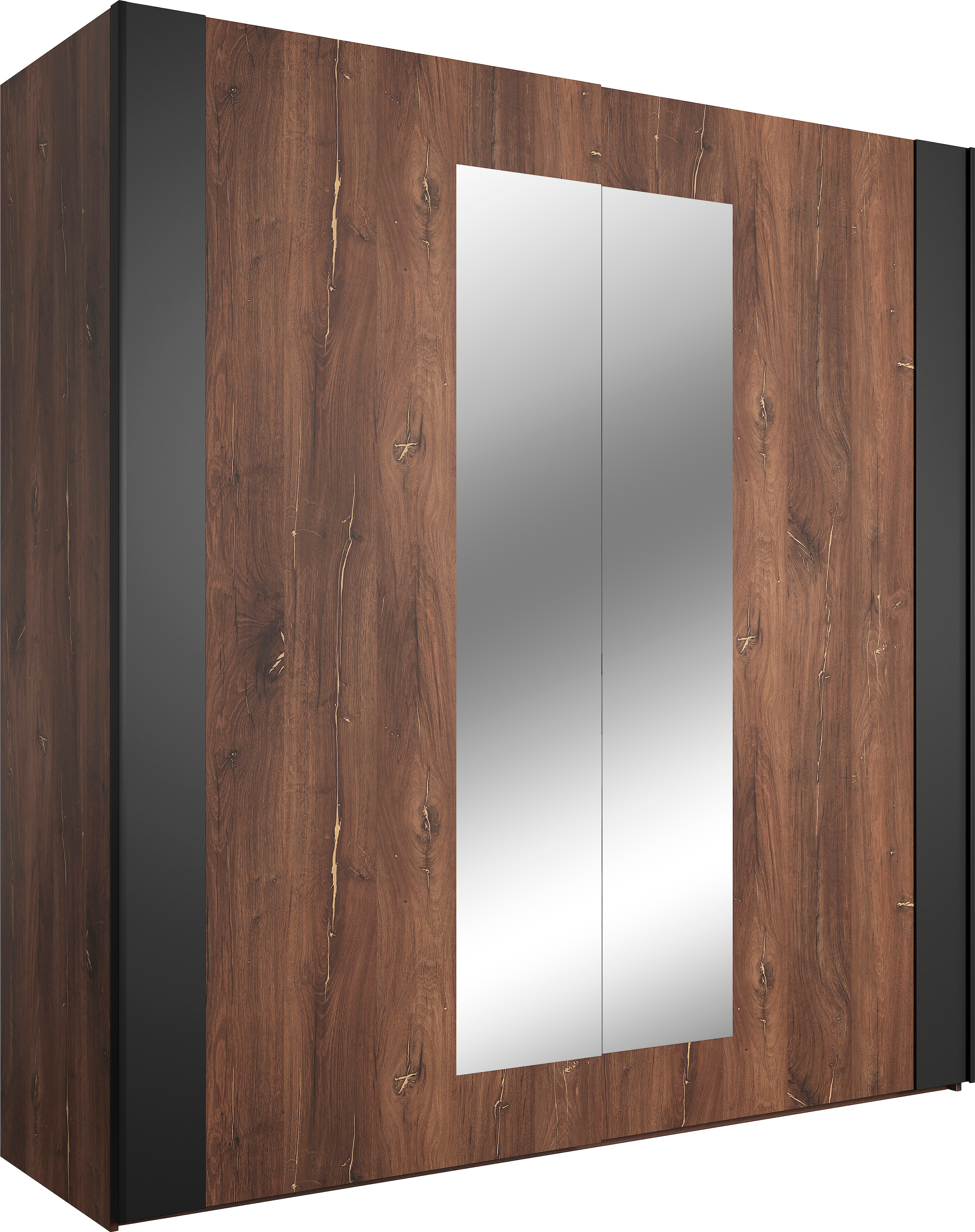 Image of Home affaire Schwebetürenschrank "Sigma, Breite 200 cm, moderner Kleiderschrank, Made in Europe" Wäscheschrank mit Spiegel, Garderobe mit durchdachter Inneneinteilung
