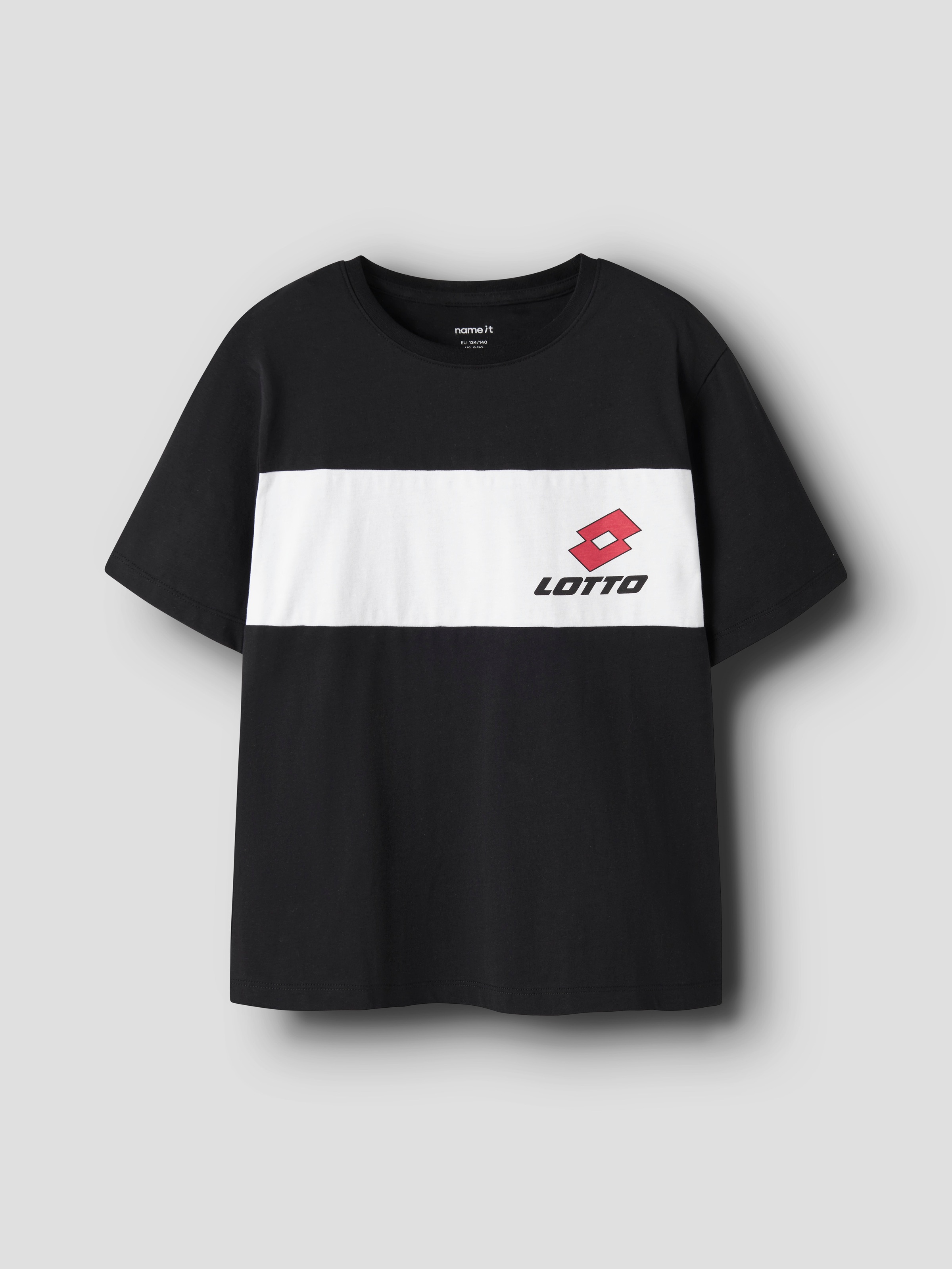 Name It Rundhalsshirt »NKNJAKOB LOTTO SS NREG TOP LNOOS VDE« Baumwolle, normal geschnitten