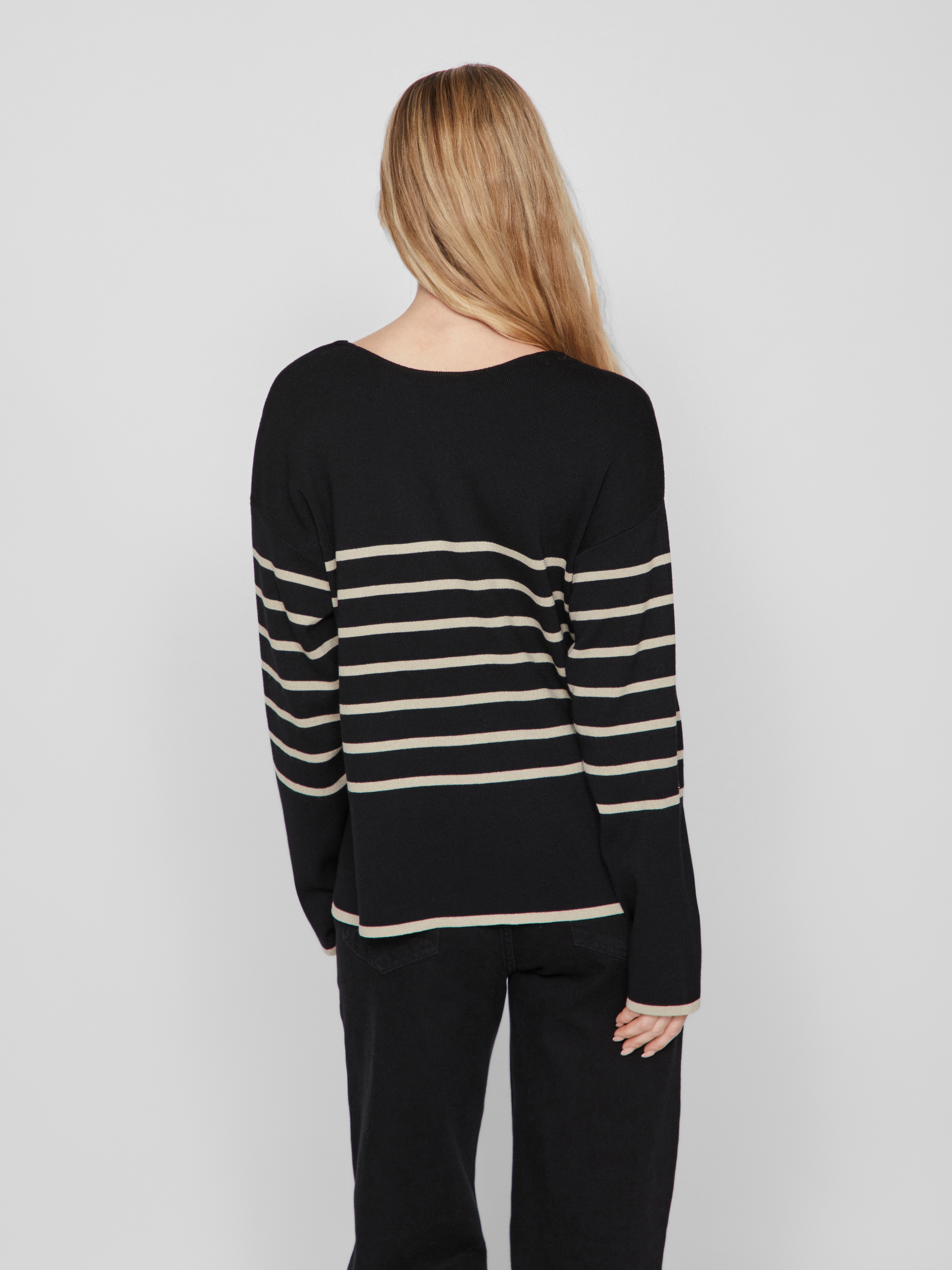 Vila V-Ausschnitt-Pullover »VIOSTRIA V-NECK L/S REV TOP-NOOS«