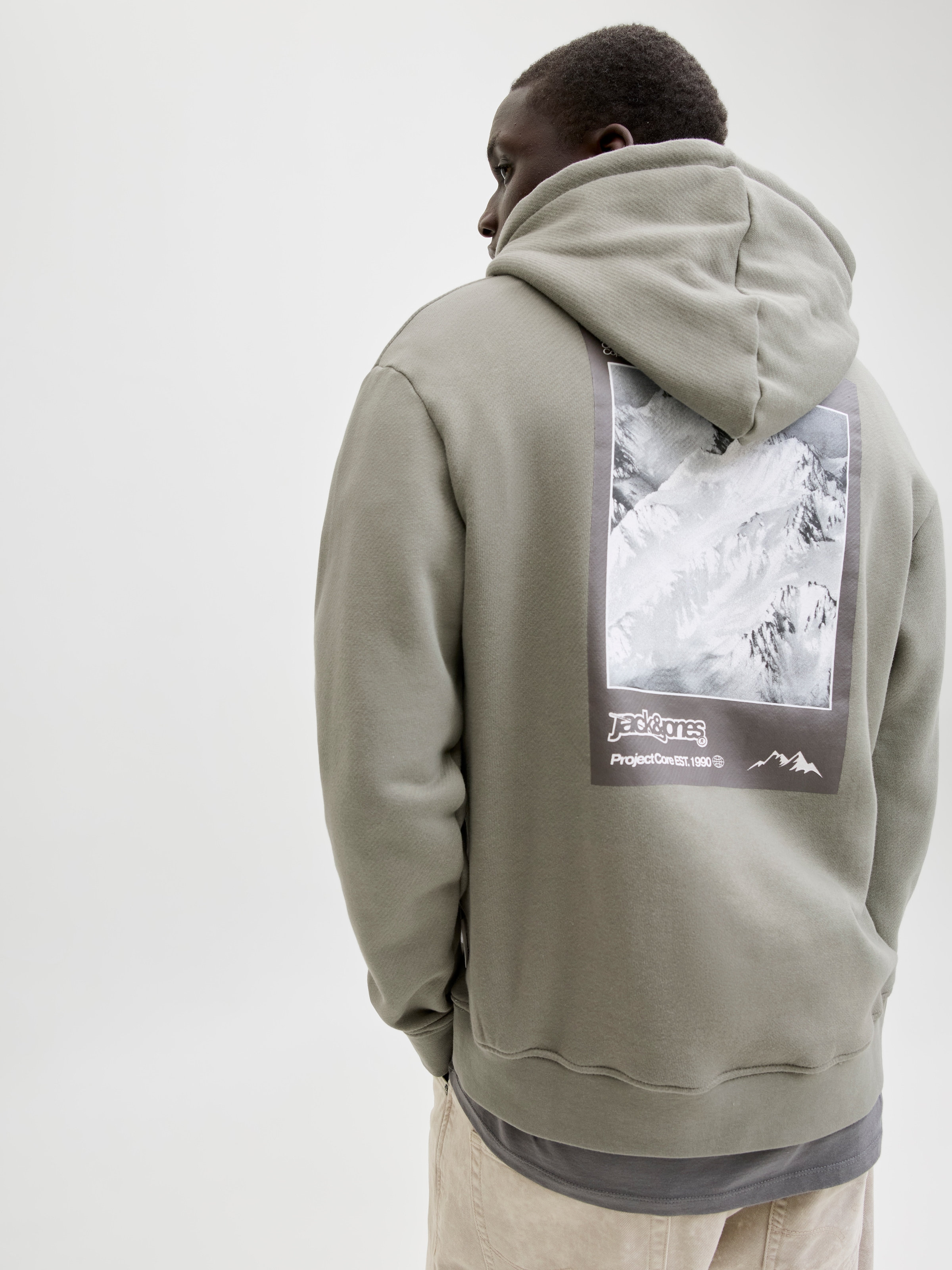 Jack & Jones Sweat à capuche »JCOFLARE BACK PHOTO PRINT SWEAT HOOD«
