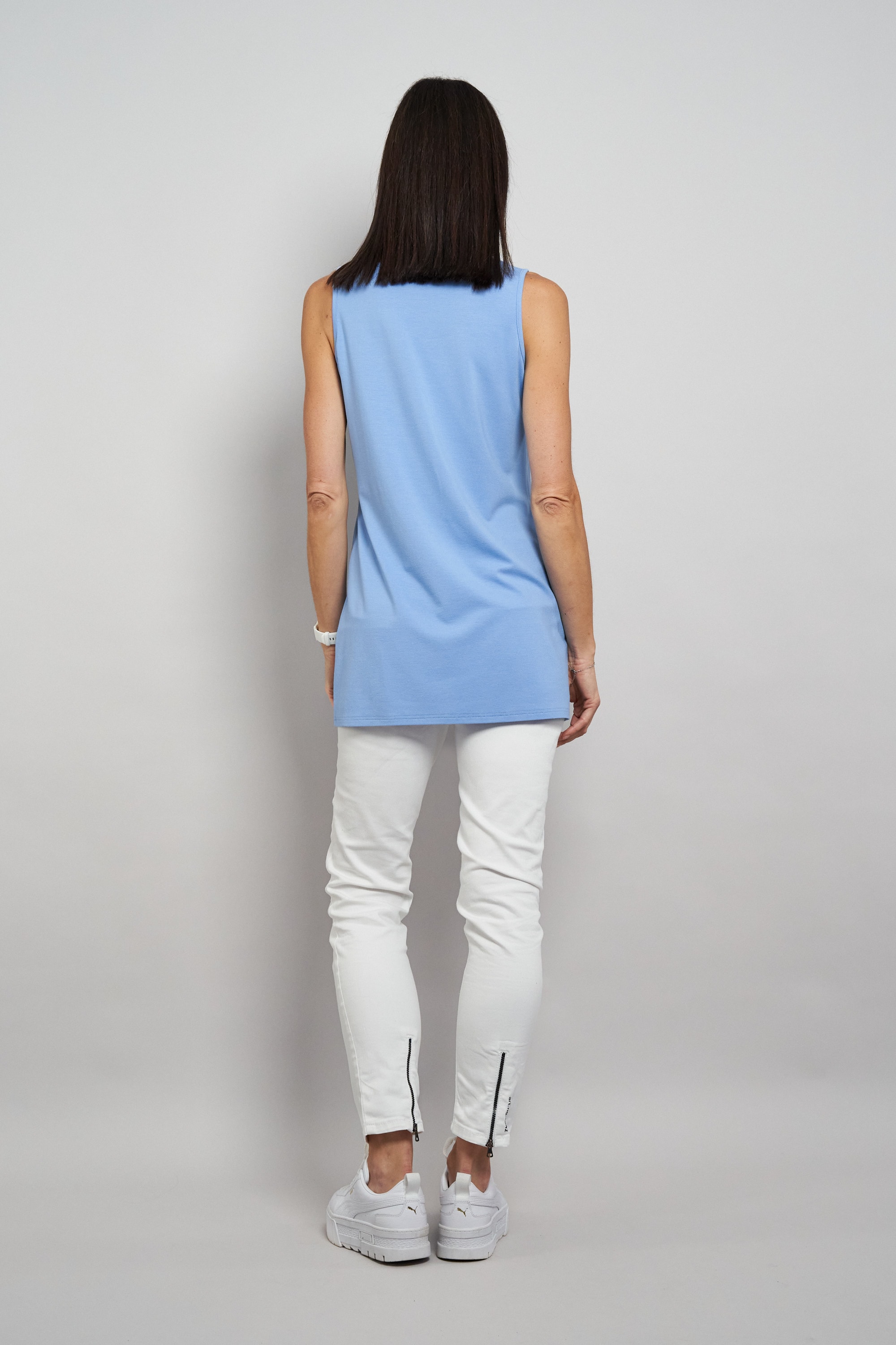 Seidel Moden Top long top d'été en viscose et stretch - FABRIQUÉ EN ALLEMAGNE,
