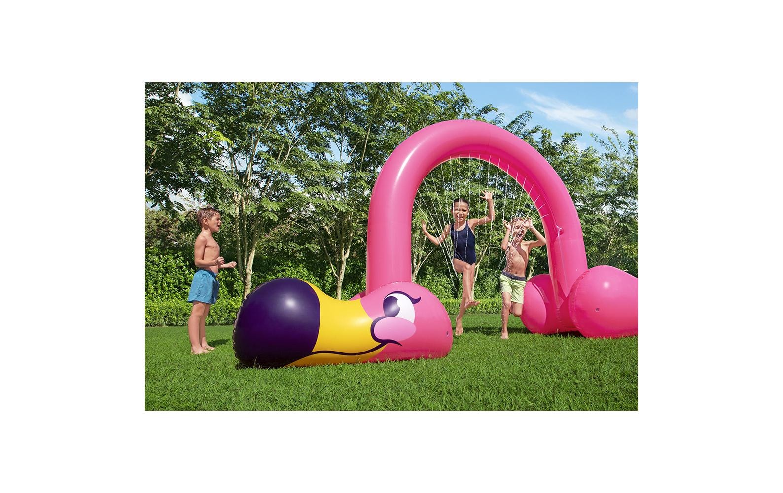 Bestway Spiel-Wassersprenkler »Jumbo Flamingo 340 x 110 x 193 cm«