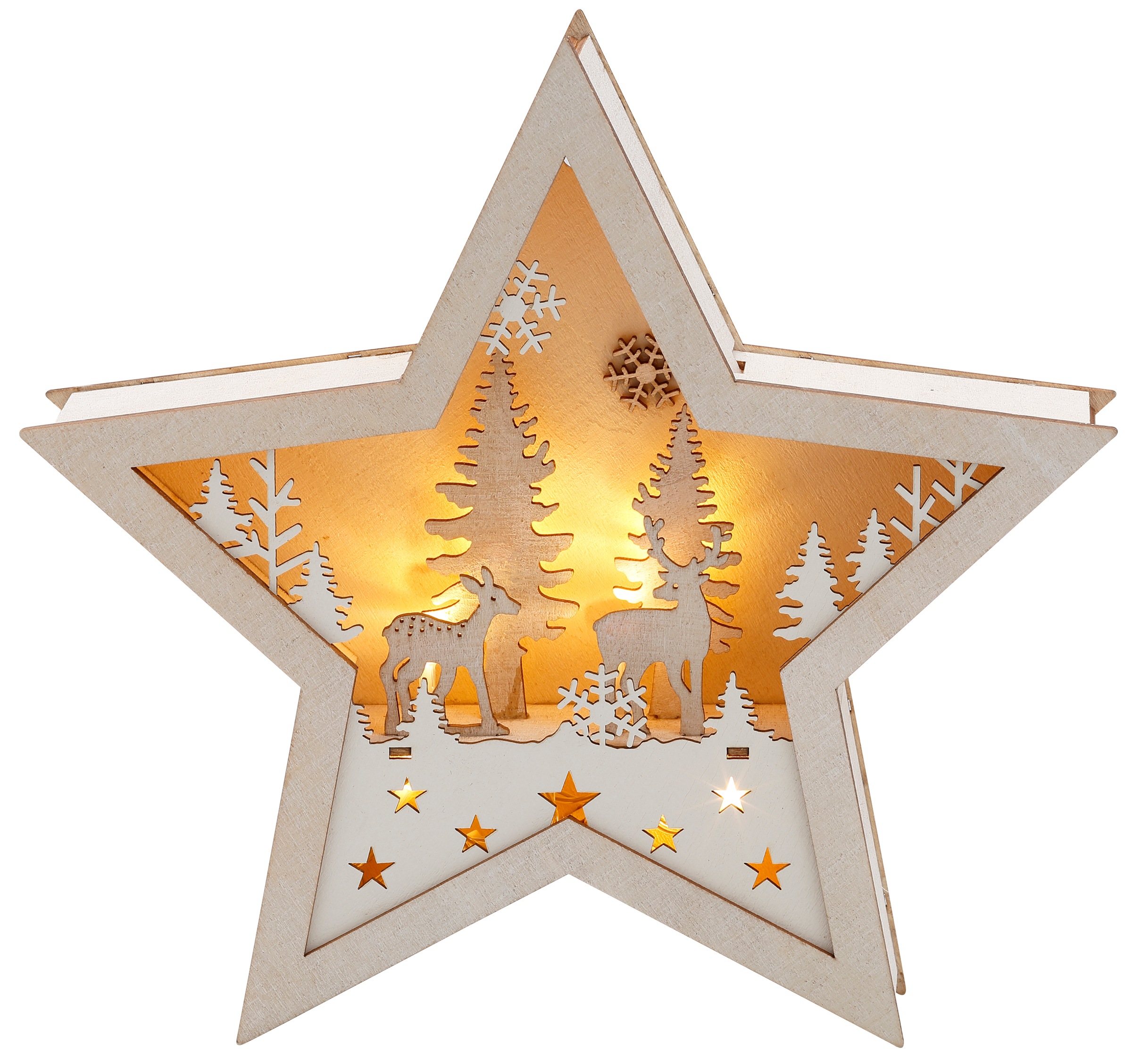 Image of Home affaire LED Stern, Warmweiss, mit Landschaftsszene, Weihnachtsdekoration bei Ackermann Versand Schweiz