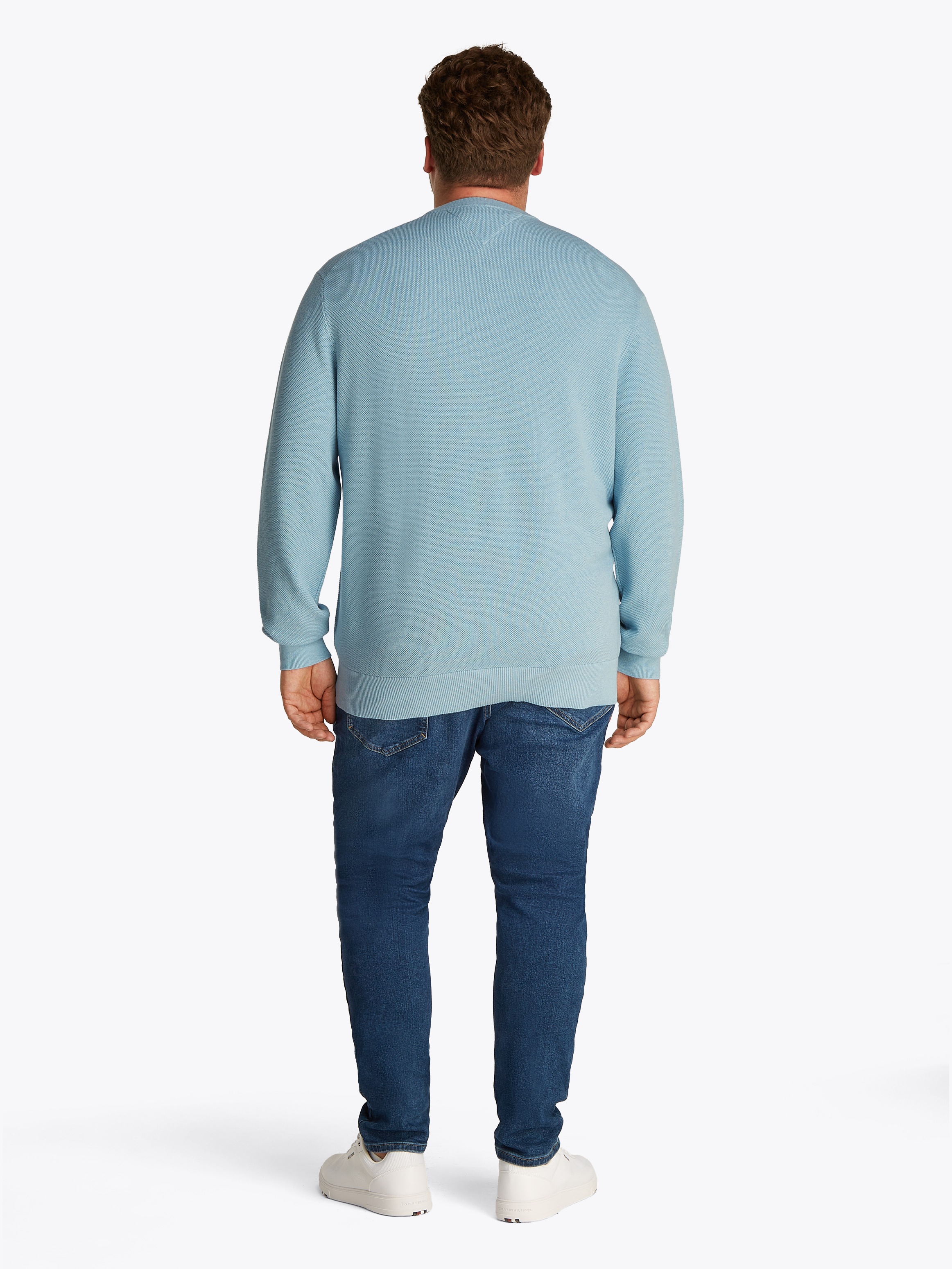 Tommy Hilfiger Big & Tall Rundhalspullover »BT-ESSENTIAL STRUCTURE CREW NECK«, Grosse Grössen