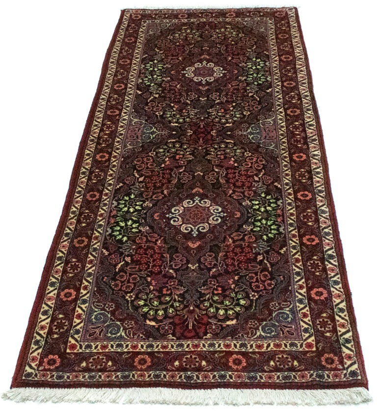 Image of morgenland Hochflor-Läufer »Bidjar Stark Gemustert Rosso 187 x 71 cm«, rechteckig, 1 mm Höhe, Unikat mit Zertifikat bei Ackermann Versand Schweiz