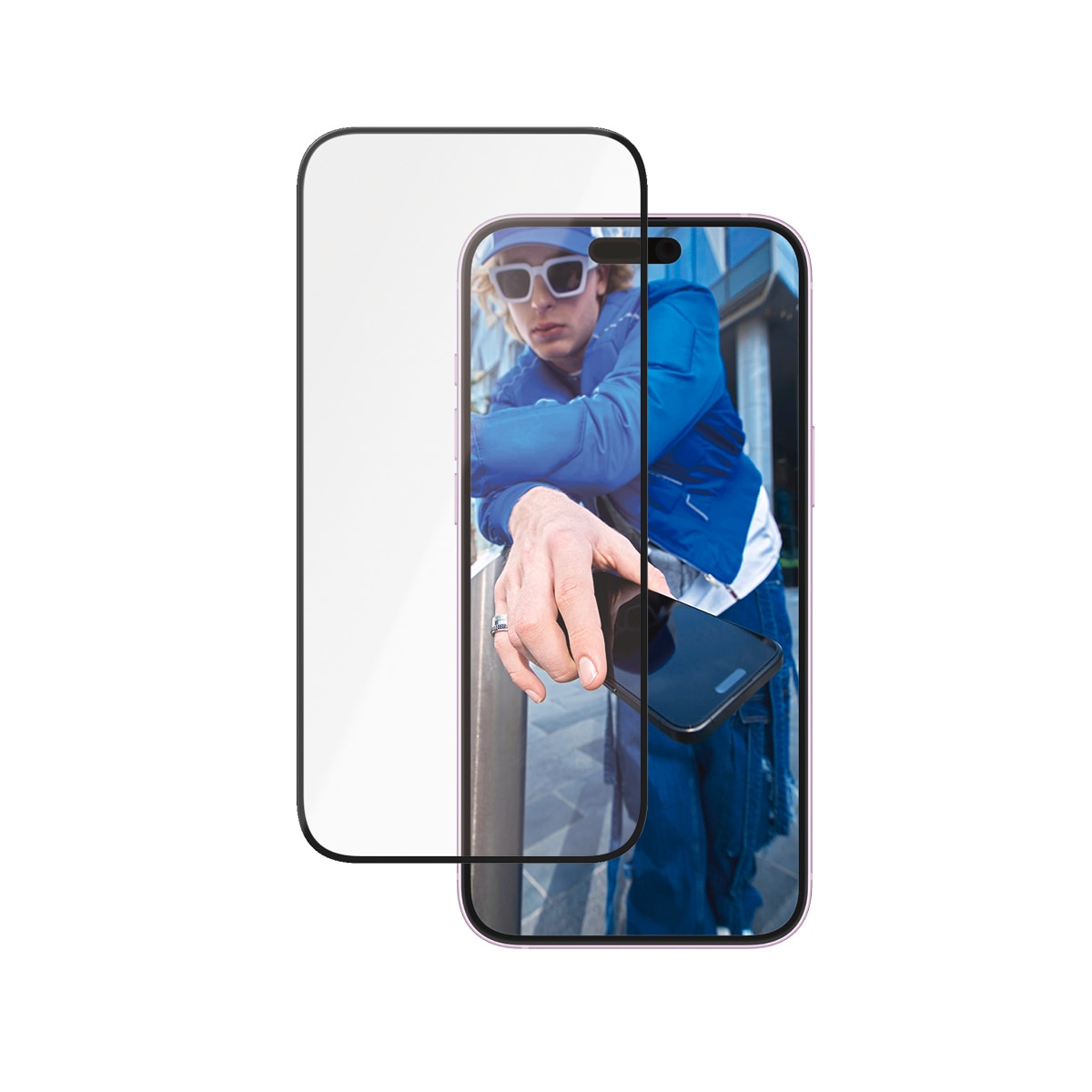PanzerGlass Displayschutzglas »Ceramic Screen Protection«, für Apple iPhone 16 Plus-Apple iPhone 15 Plus, Displayschutzfolie, Schutzfolie, Bildschirmschutz, kratz- & stossfest