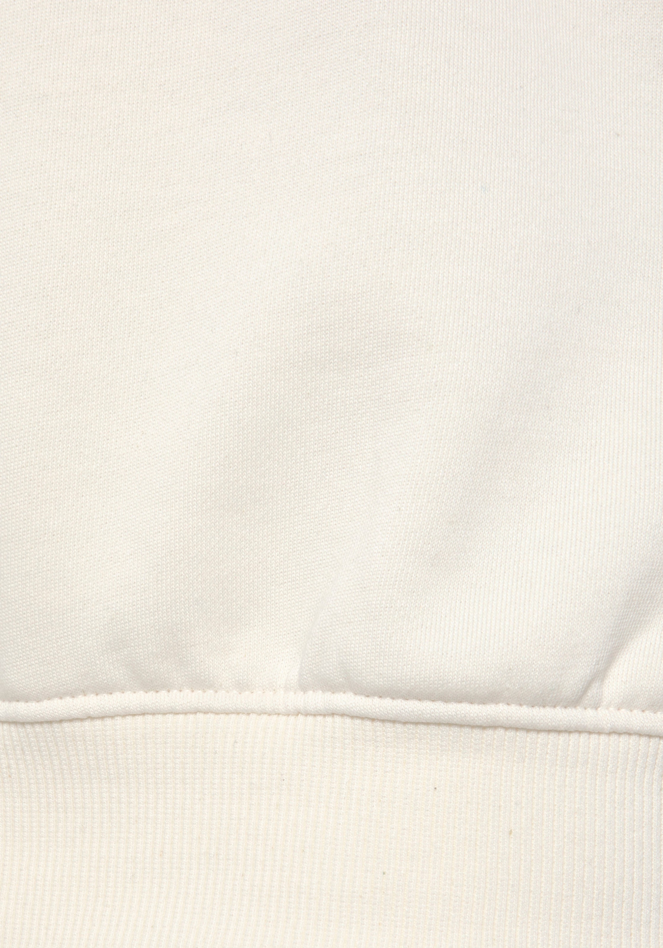 Buffalo Hoodie »-Kapuzensweatshirt mit Rückenprint«, und Rippbündchen, Loungeanzug
