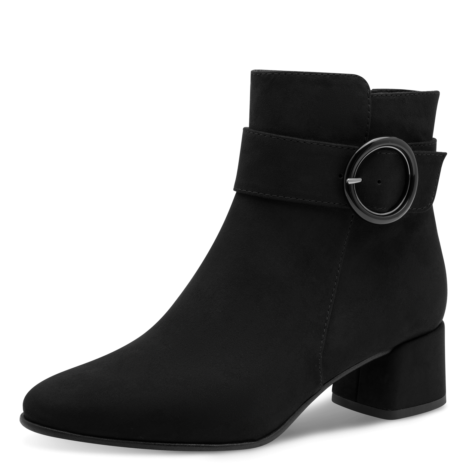 Image of MARCO TOZZI Stiefelette Blockabsatz, Abendschuh, Festtagsschuh mit Zierschnalle