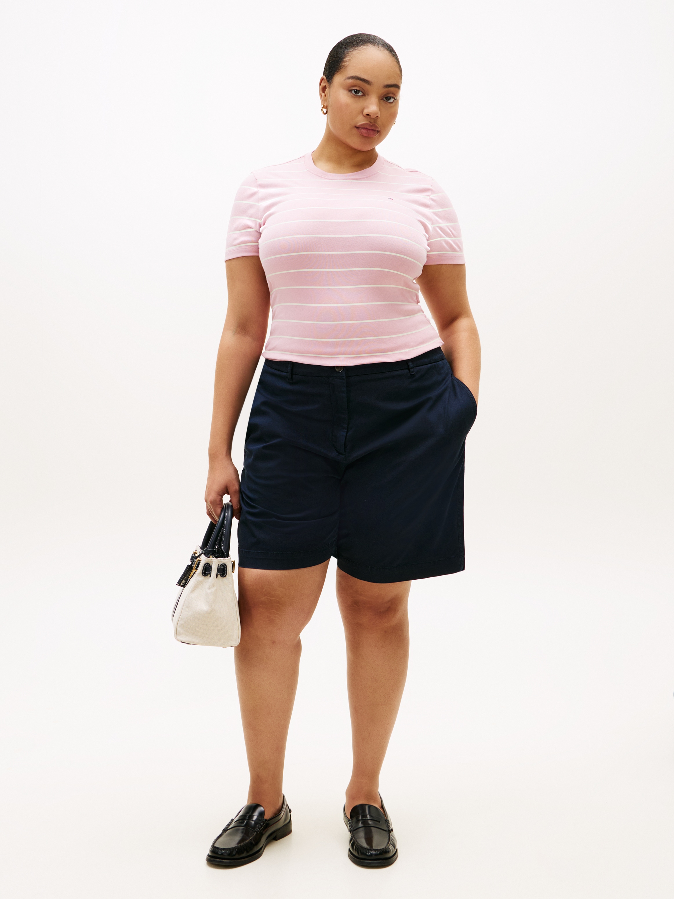 Tommy Hilfiger Curve T-shirt »CRV SLIM CODY C-NK SS« in grossen Grössen