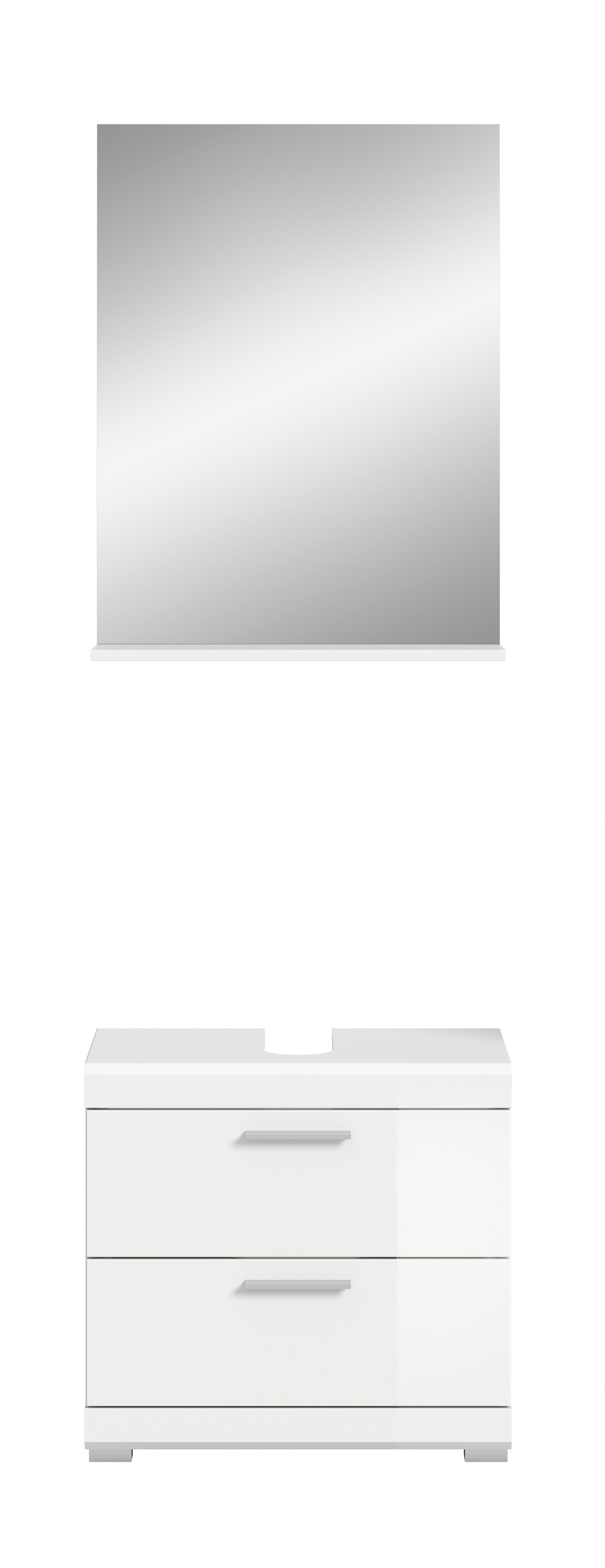 welltime Badmöbel-Set »Siena, 2 teilig, bestehend aus: Waschbeckenunterschrank, Spiegel« Set, TOPSELLER!, 2 Stk. tlg.