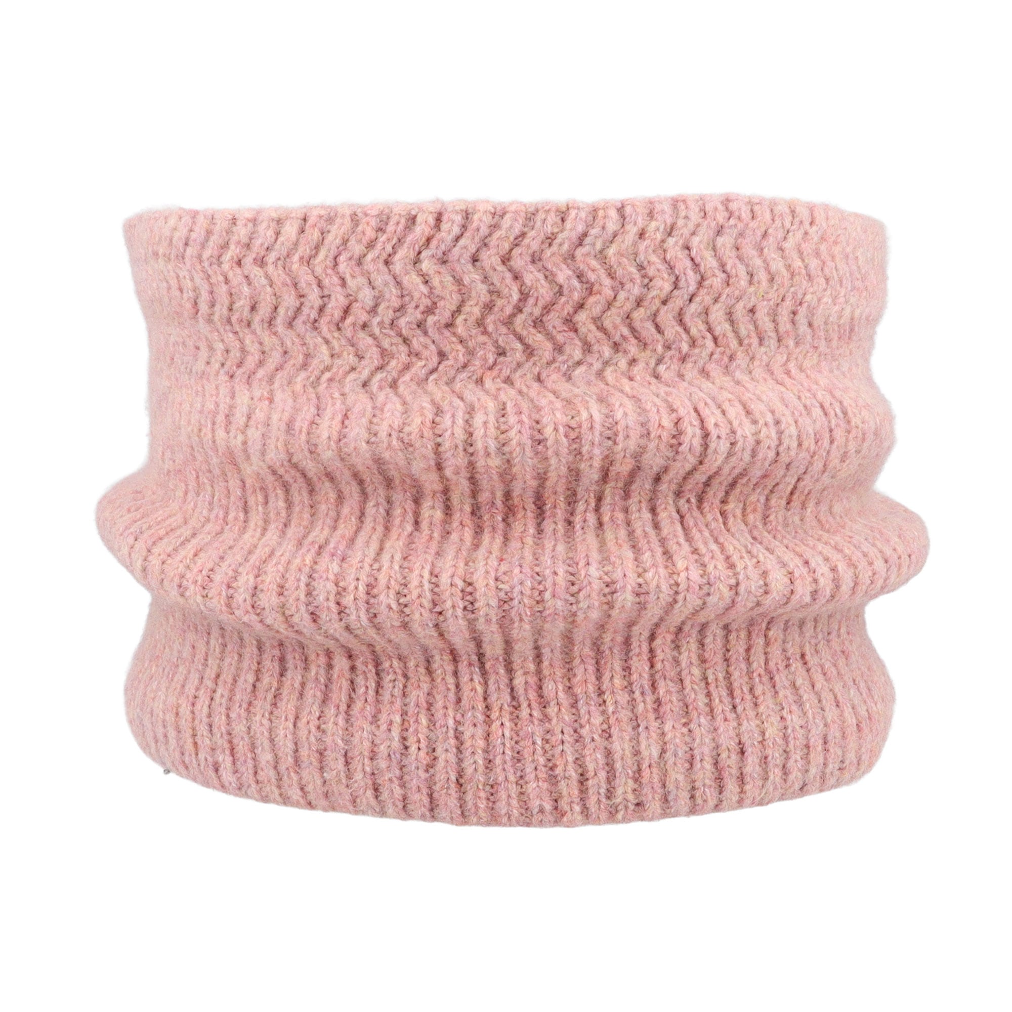 MAXIMO Boucle Écharpe tube, mélange, doux, doublure jersey, zigzag, 17 x 25 cm