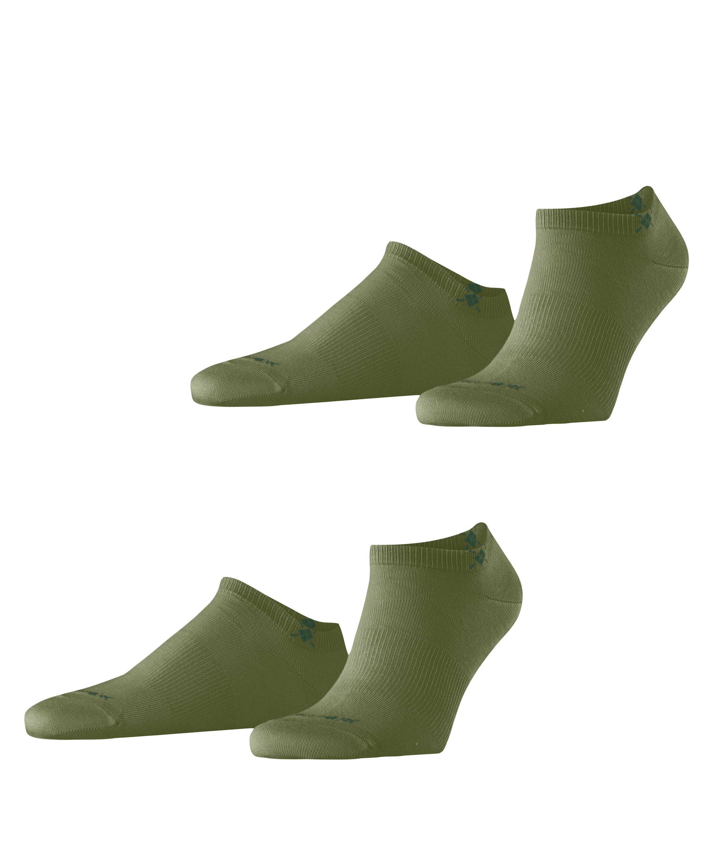 Burlington Chaussettes de baskets »Everyday« 2 paires,  uni, taille unique 40-46, logo Burlington tricoté