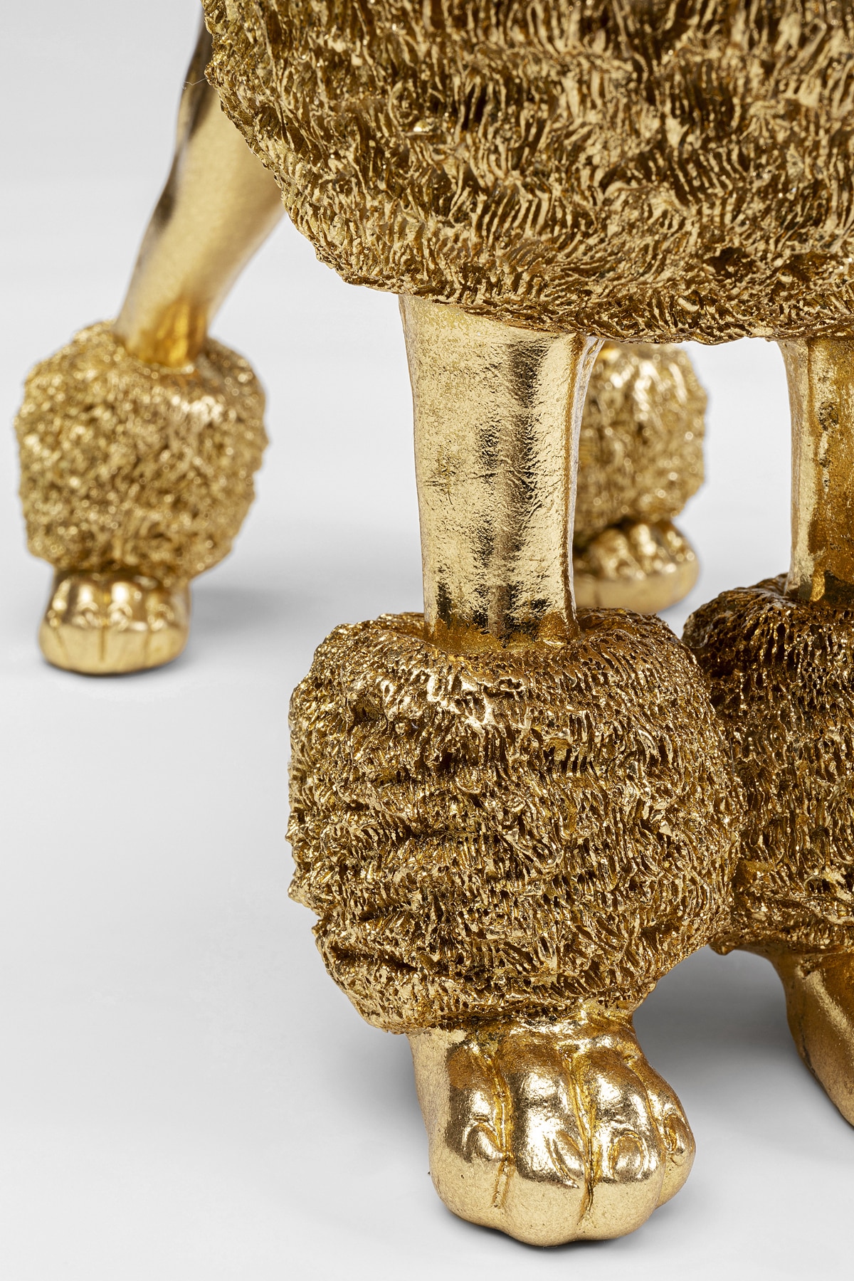 Kare Design Figurine de décoration »Mrs Poodle Gold 34cm«