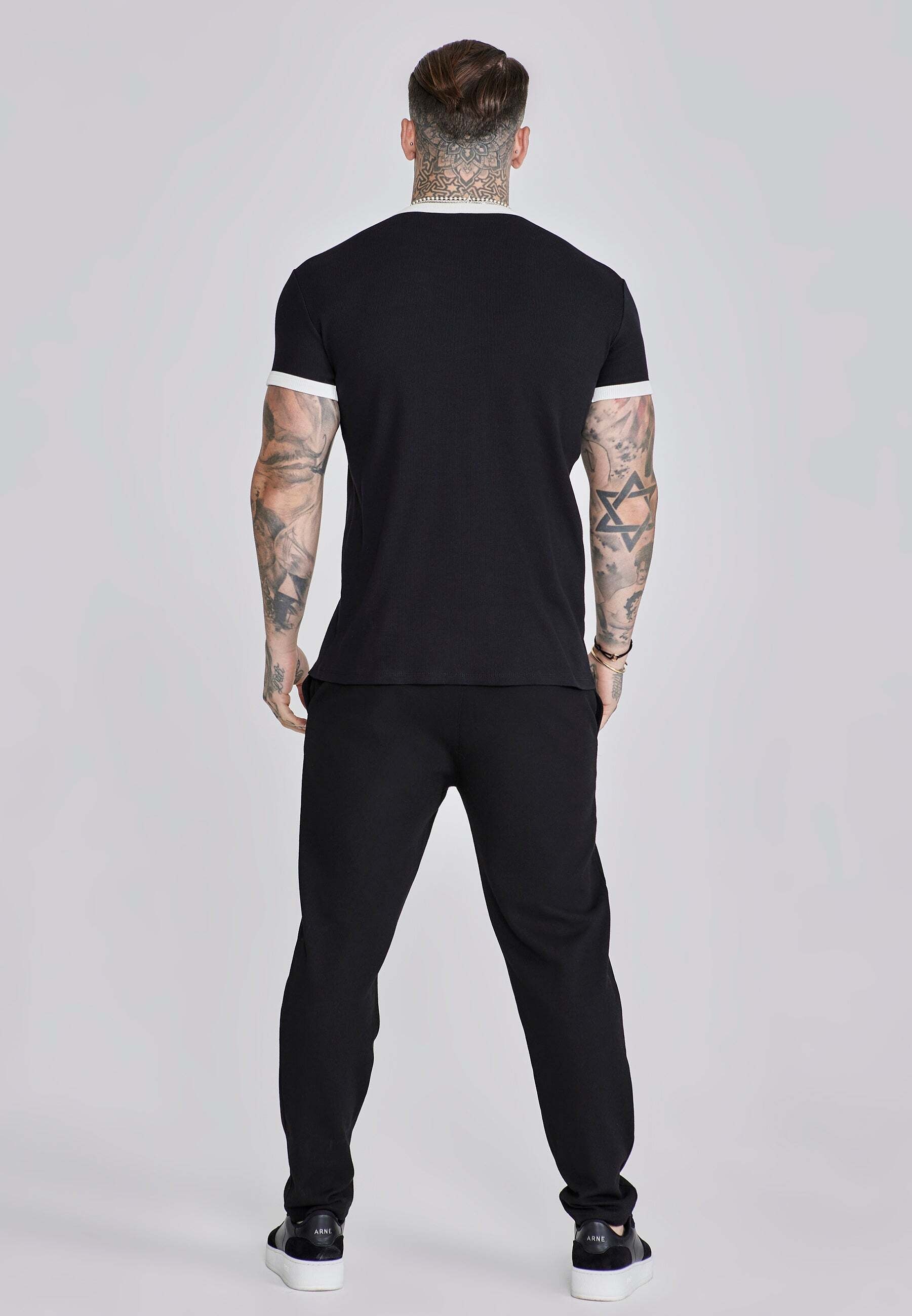 Siksilk T-Shirt »Siksilk T-Shirt Ribbed Ringer T-Shirt«