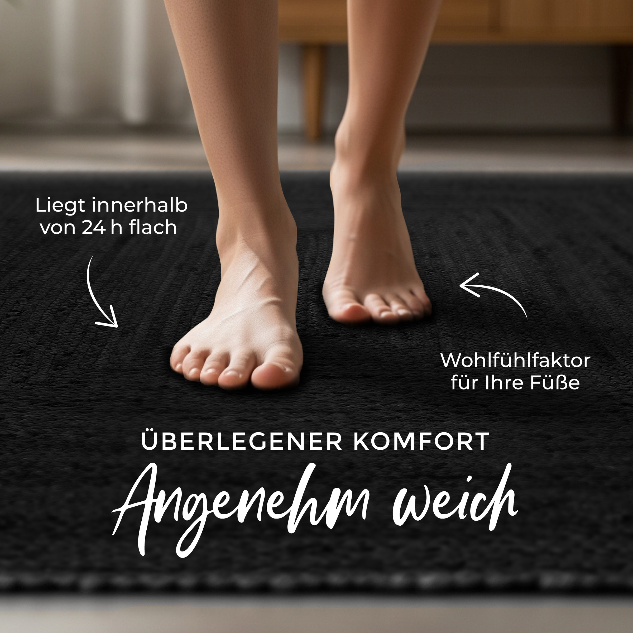 carpetfine Teppich »Nele Juteteppich Naturfaser« rechteckig 6 mm Höhe geflochtener Wendeteppich aus 100% Jute, quadratisch und als Läufer