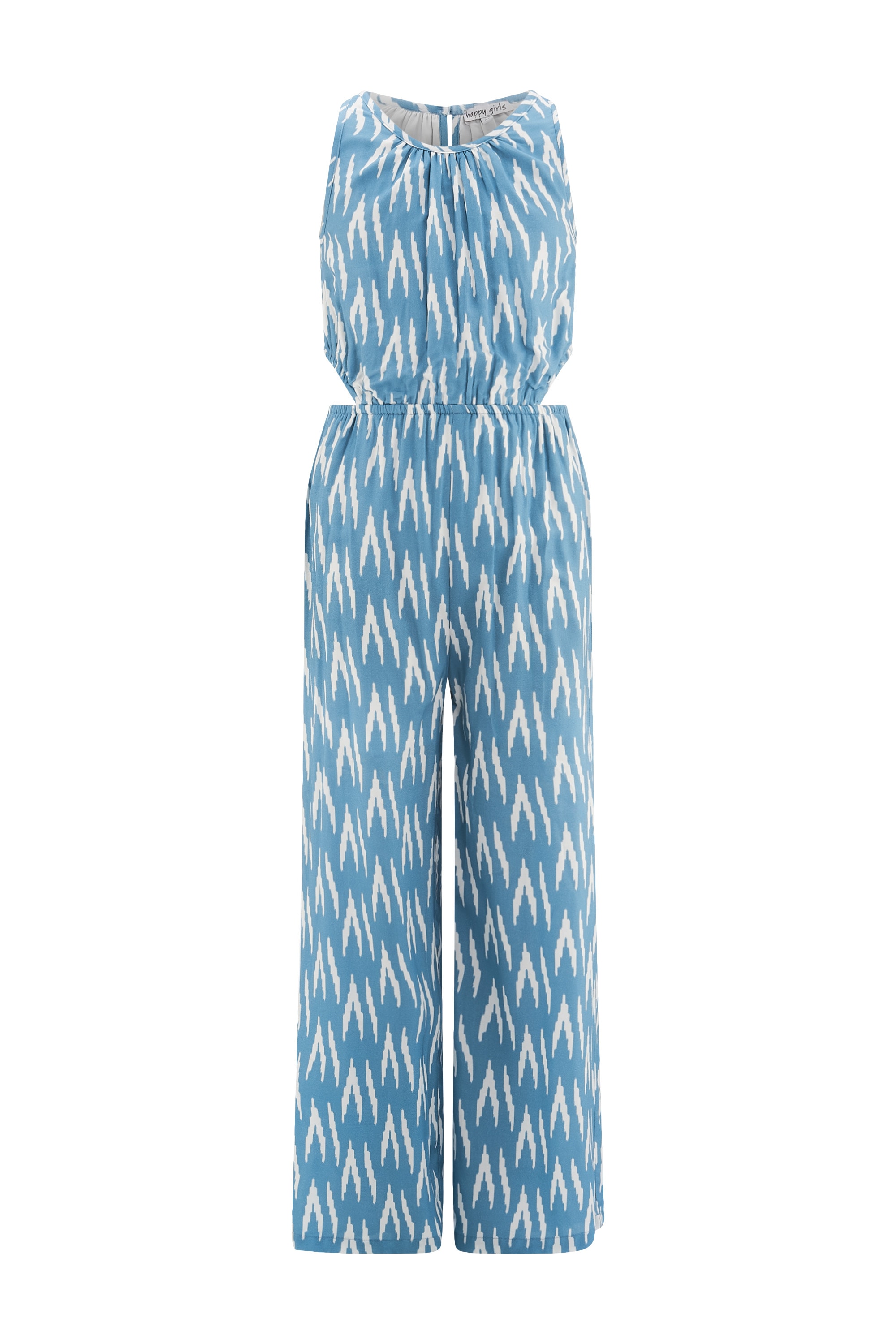 Image of happy girls Overall mit modischen Cut-Outs