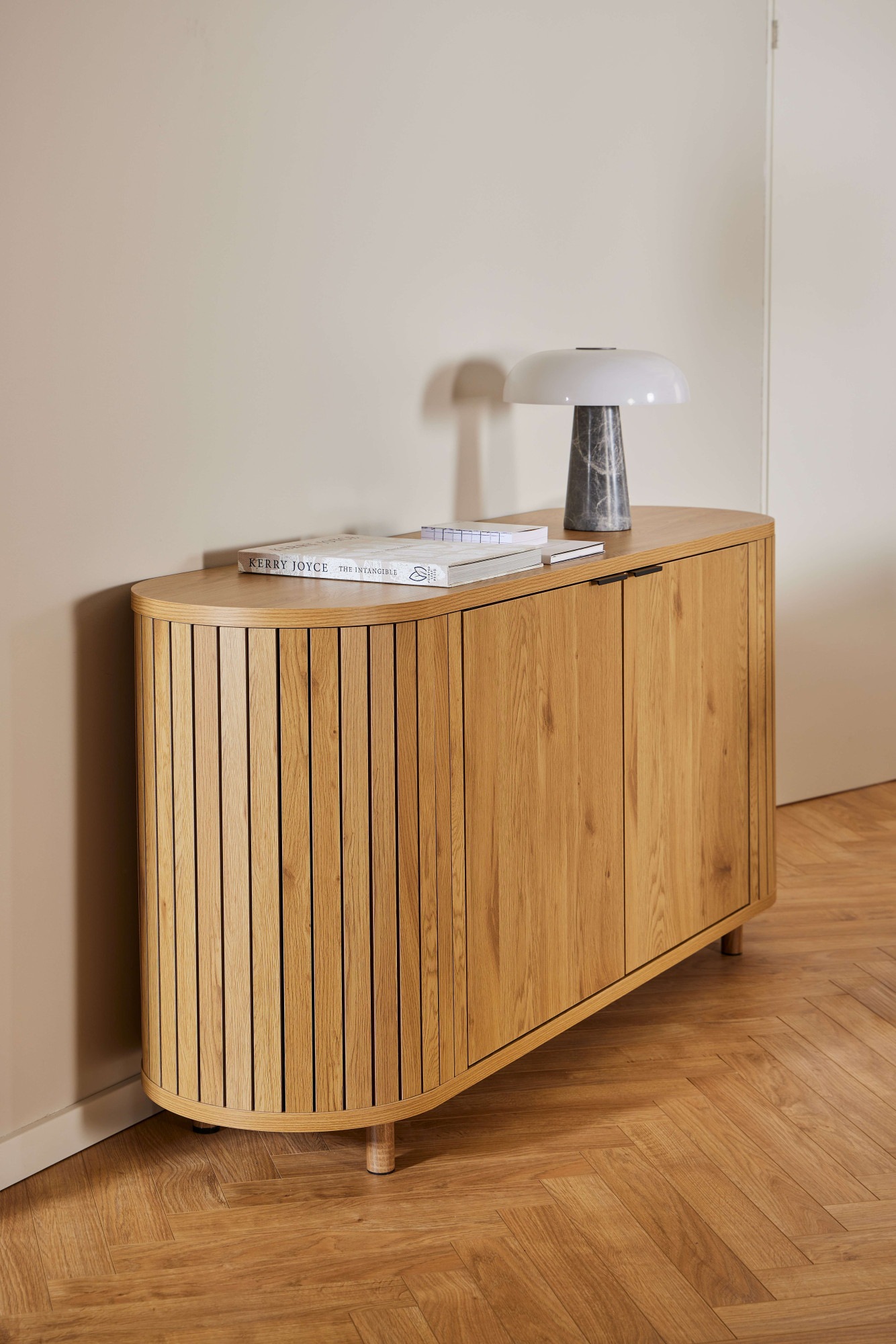 Image of ACTONA GROUP Sideboard "Colima" Anrichte, matt Wildeiche rau Melamin, Gestell Wildeiche, 160x45x80 cm