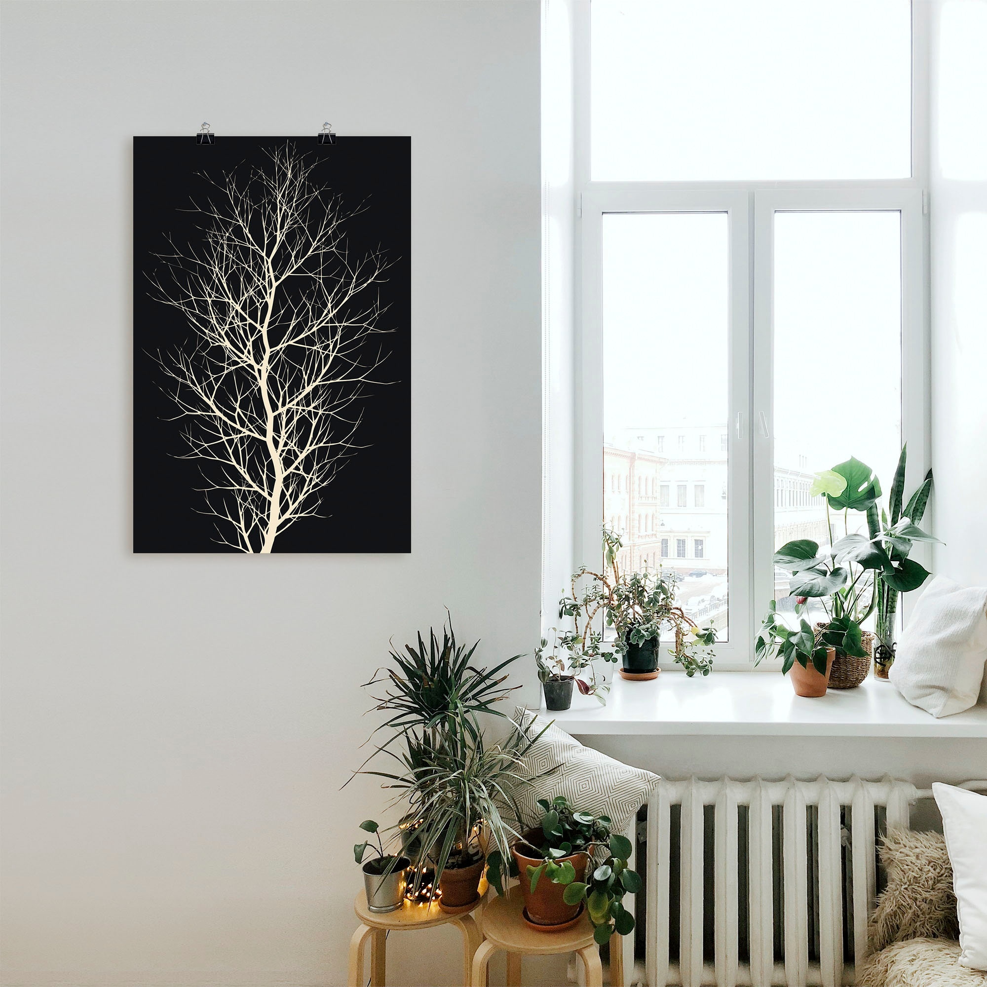 Artland Poster »Der schwarze Baum«, Baumbilder, (1 St.), als Alubild, Leinwandbild, Wandaufkleber oder Poster in versch. Grössen