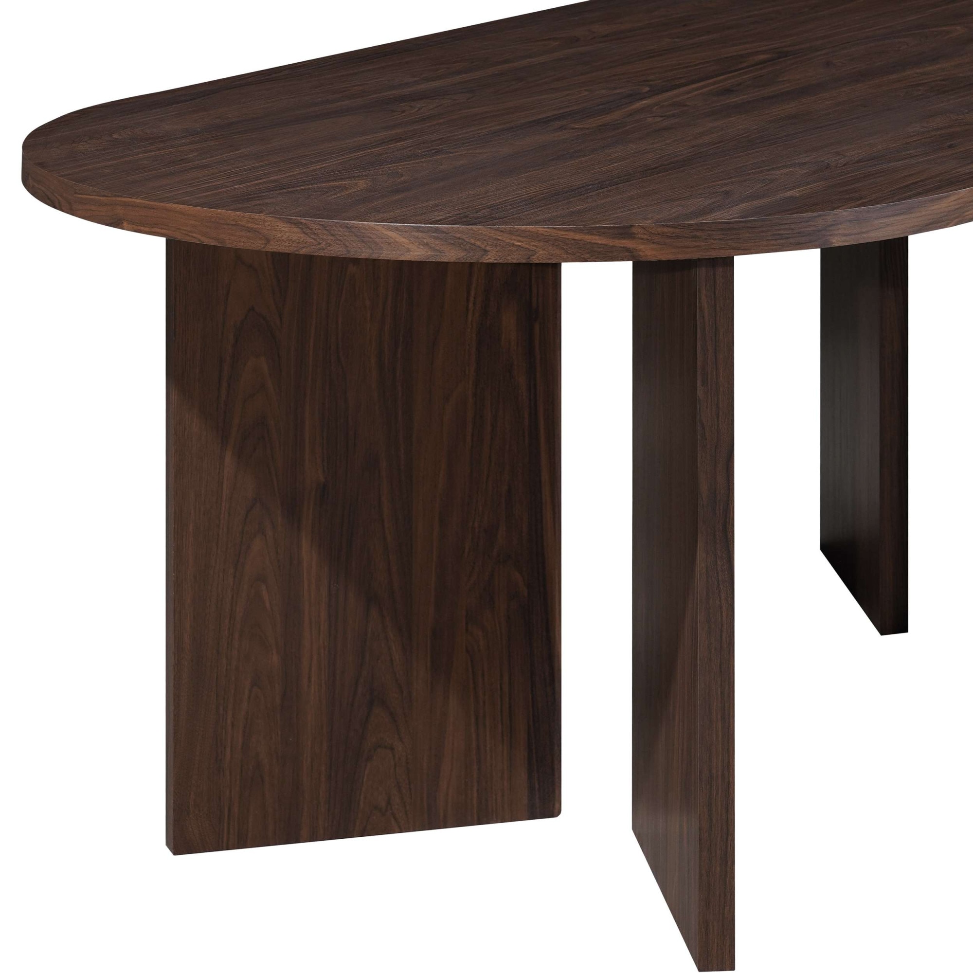 GOODproduct Table de salle à manger »Callii« ovale, plateau de table fixe en élégante imitation bois, différentes tailles