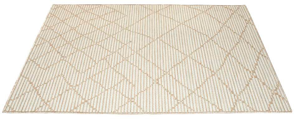 Carpet City Outdoorteppich »PALM3526«, rechteckig, 5 mm Höhe, Wetterfest & UV-beständig, für Balkon, Terrasse, Küche, flach gewebt