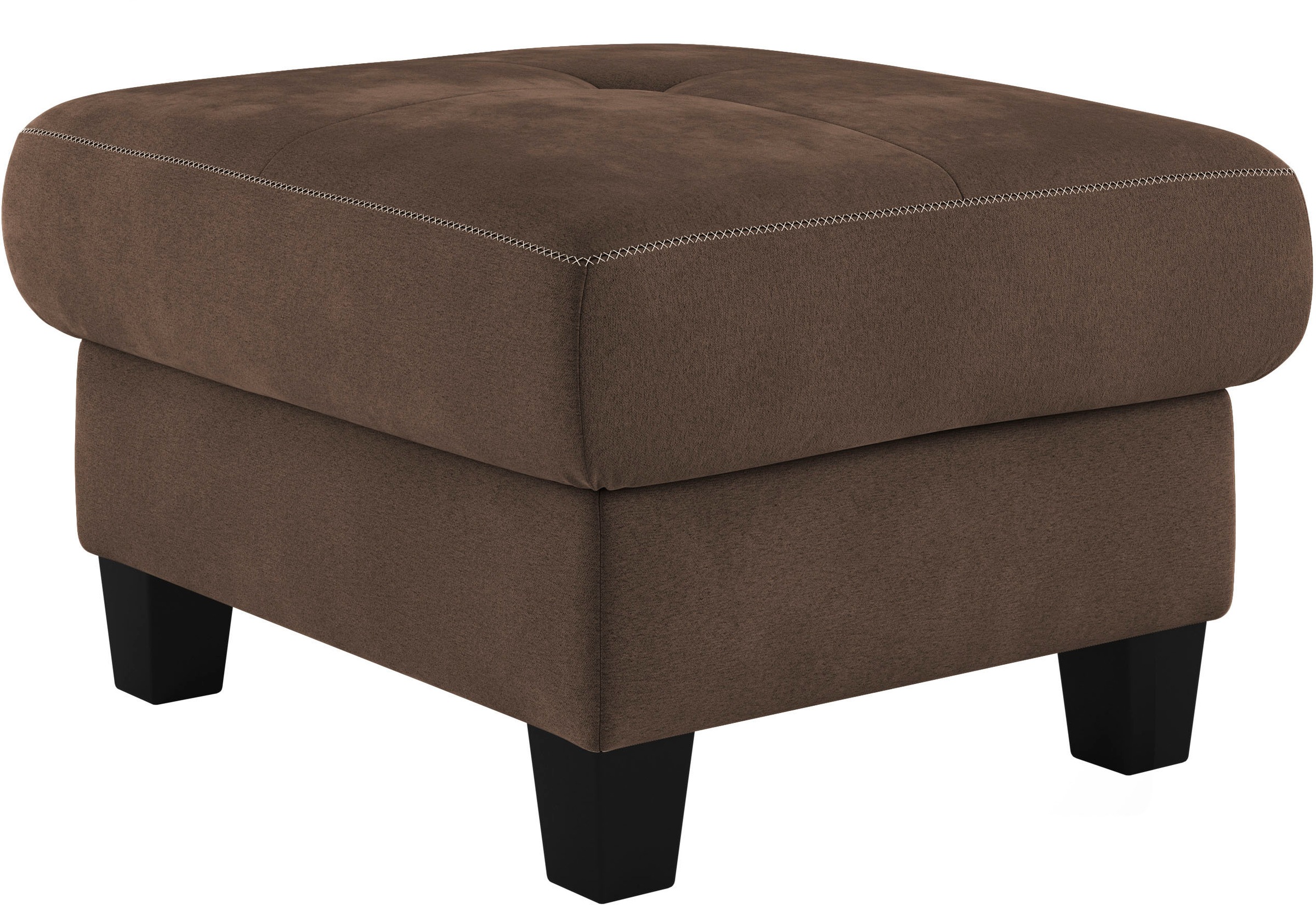 PLACES OF STYLE Tabouret rembourré »Varese« Kreuznaht in beige