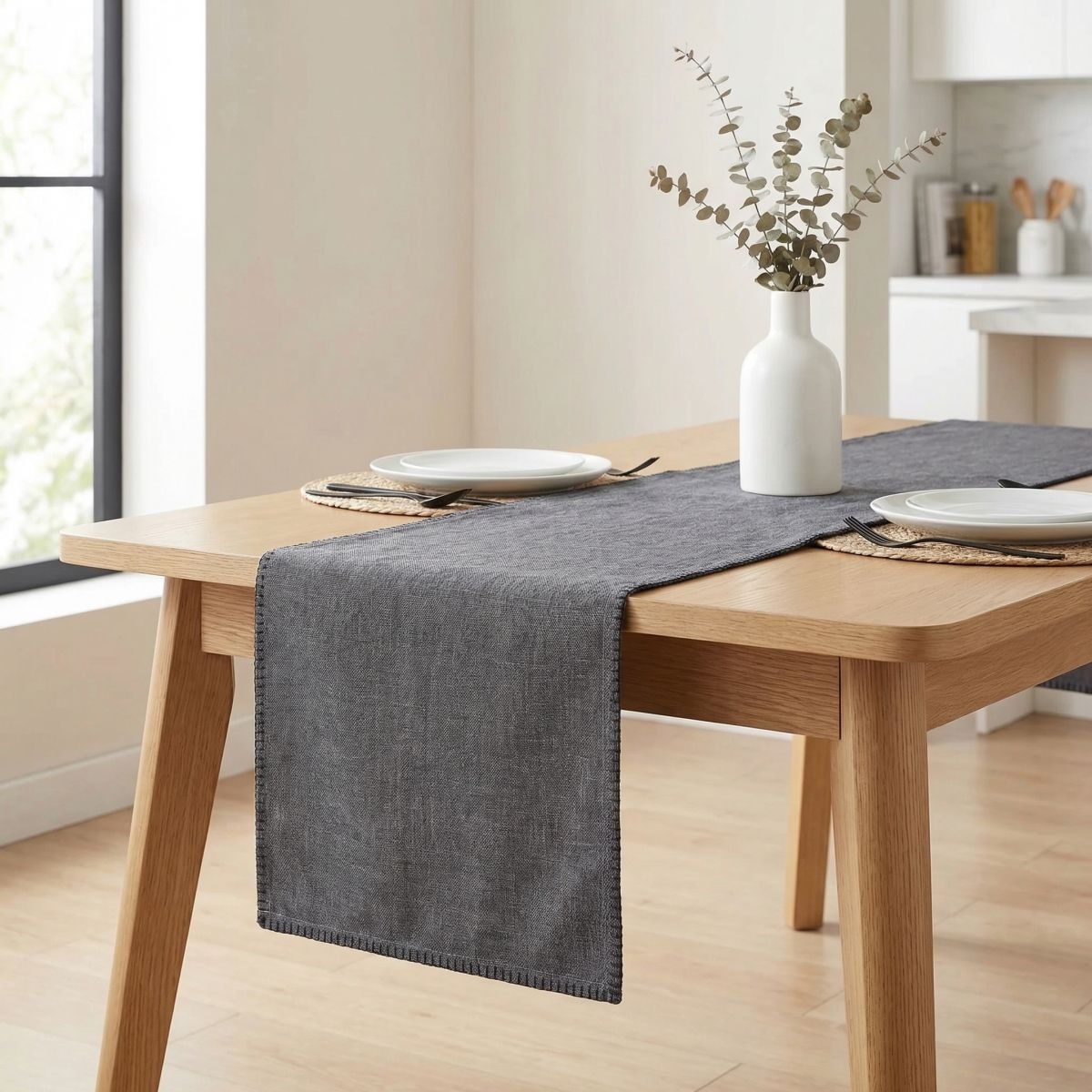 Home affaire Chemin de table »Tischläufer grau 45x150cm«