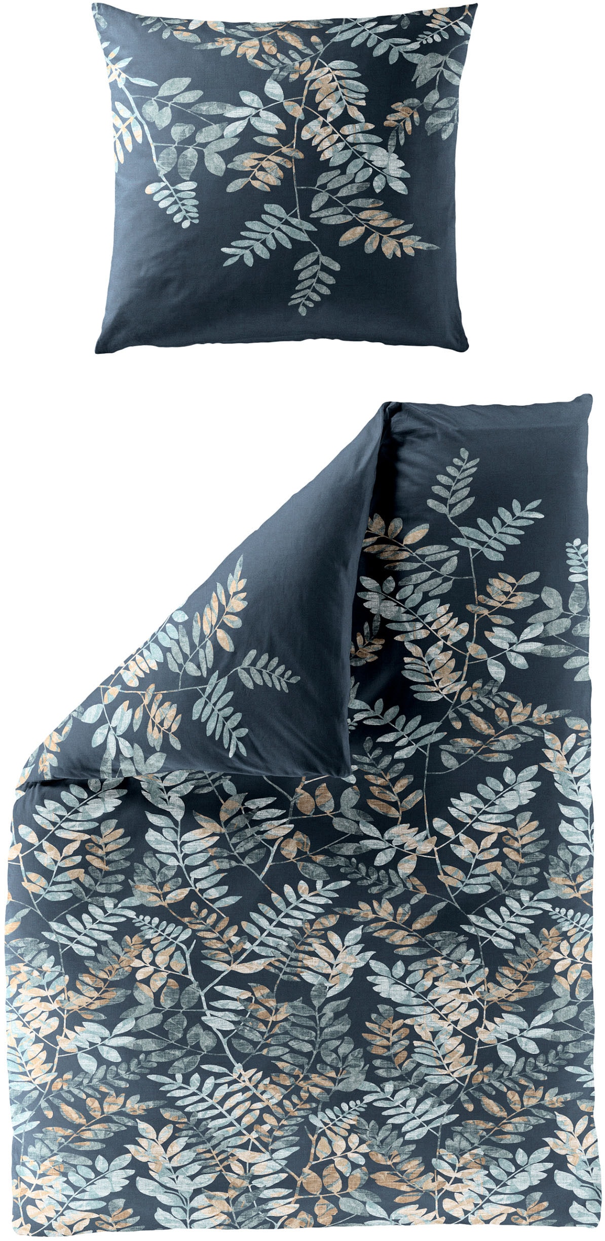Image of BIERBAUM Bettwäsche "4091" 2 Stk. Mako-Satin, 100 % Baumwolle, pflegeleicht