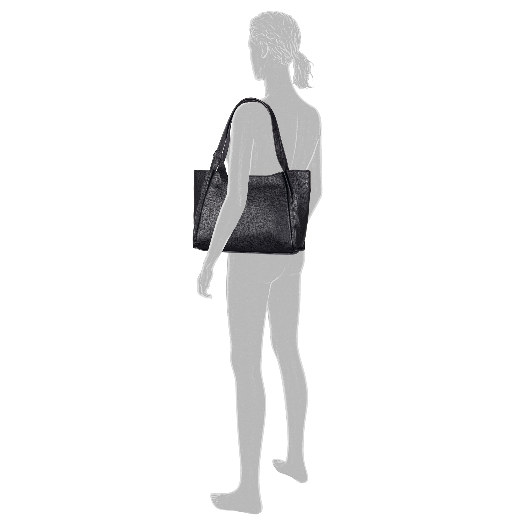 Gabor Shopper »Laci« betont durch eingefasste Lederimitat-Streifen und einem feinen Knoten