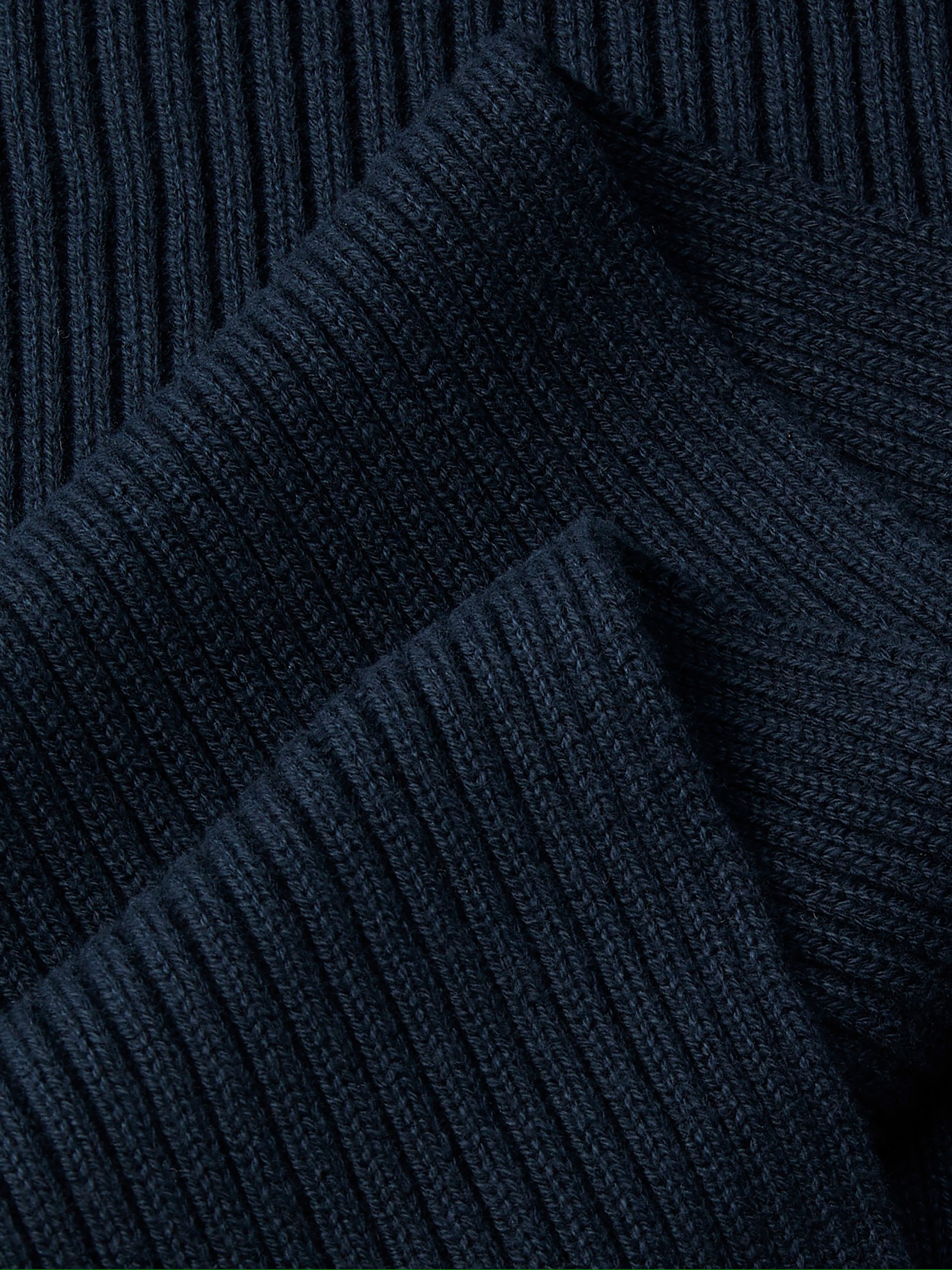 Calvin Klein Foulard de mode »PATCH CHUNKY RIB COTTON SCARF« au design uni classique
