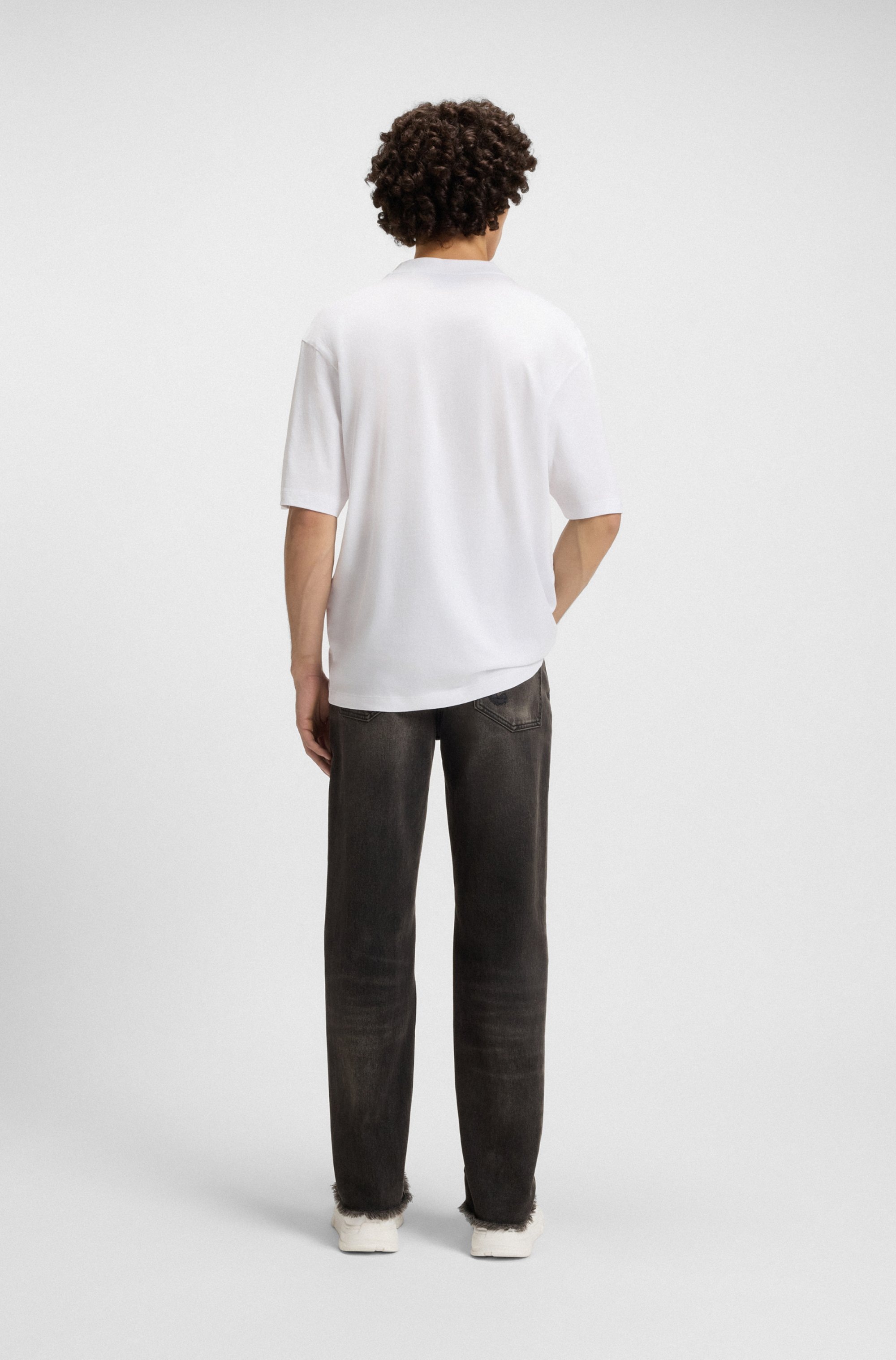 HUGO Blue T-Shirt »Nalax« mit Logo-Druck