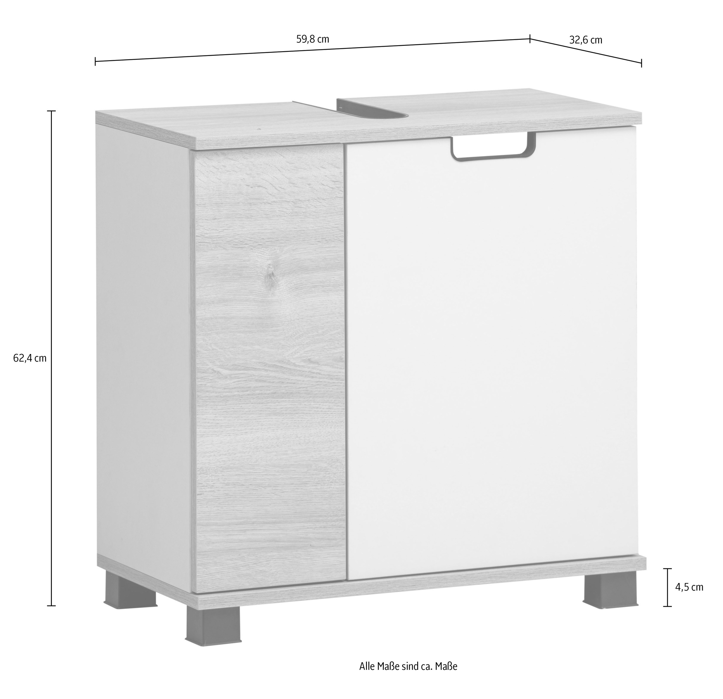 Schildmeyer Waschbeckenunterschrank »Emmik, Breite 59 cm« Made in Germany