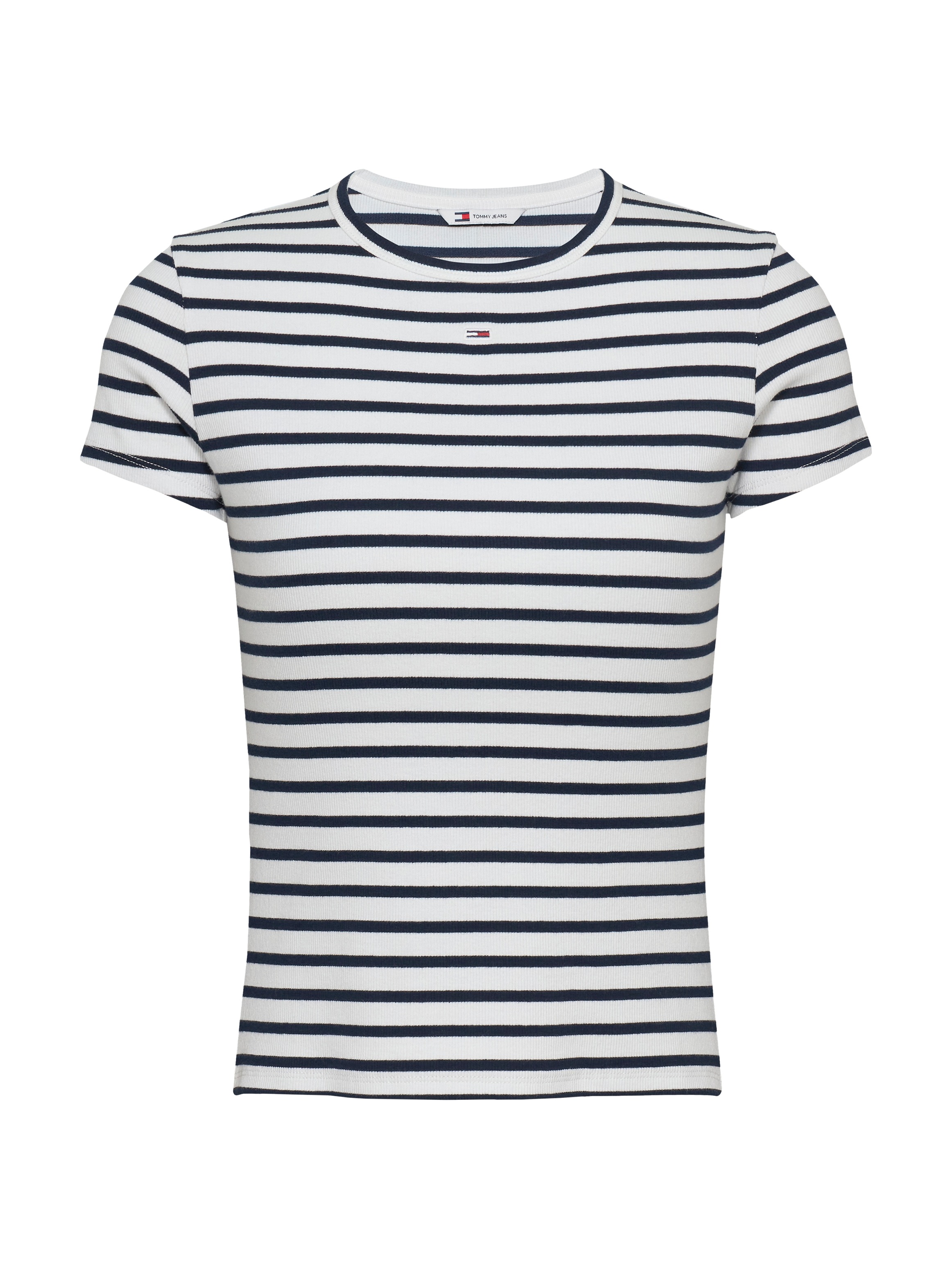 Image of Tommy Jeans Curve T-Shirt "Slim Essential" Grosse Grössen