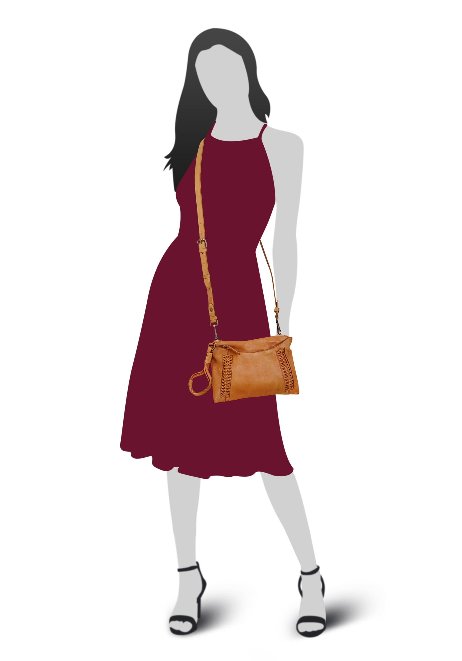 Samantha Look Sac à bandoulière echt Leder