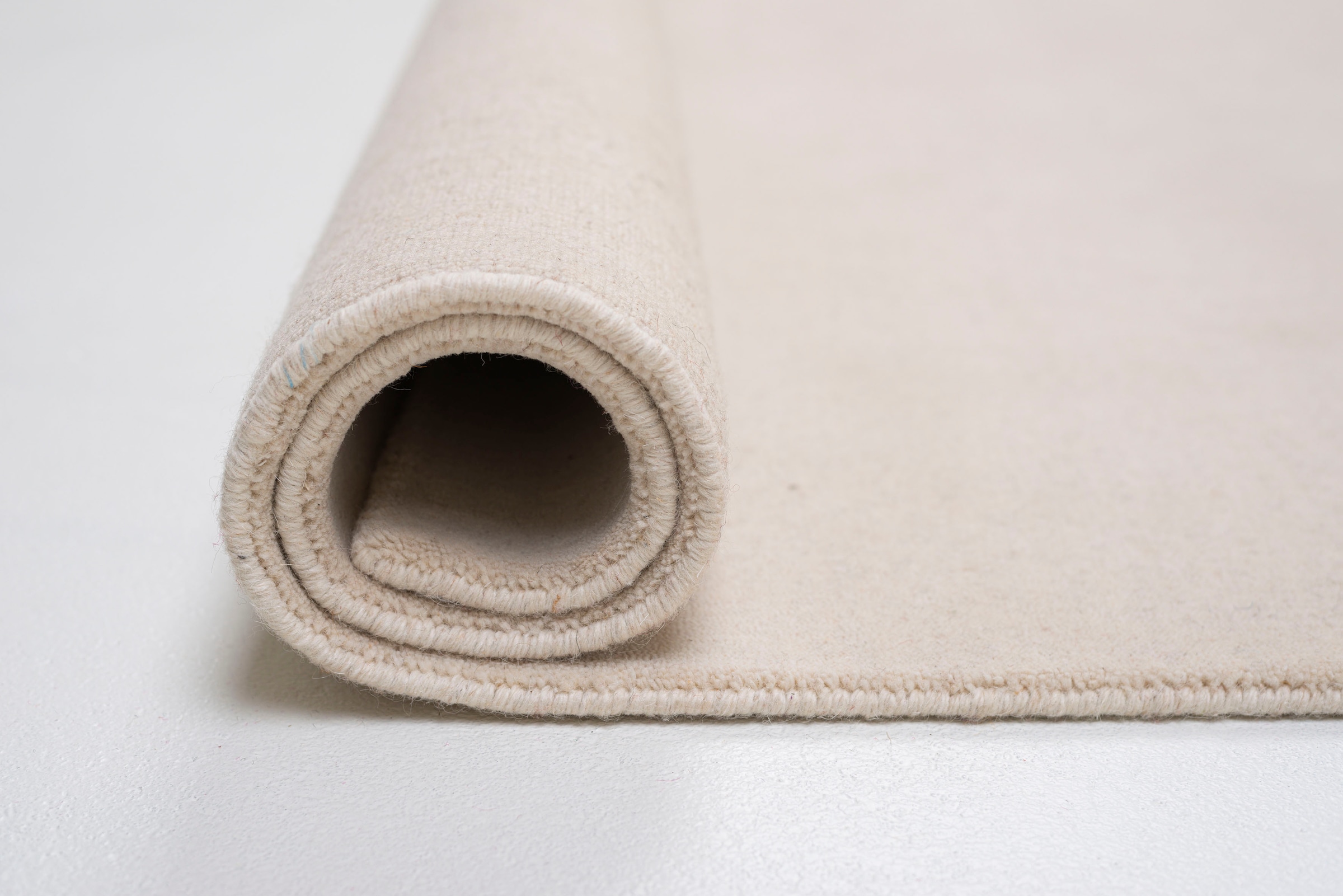 Sansibar Wollteppich »List«, rechteckig, 13 mm Höhe, Kurzflor, Handweb Teppich, meliert, reine Wolle, handgewebt