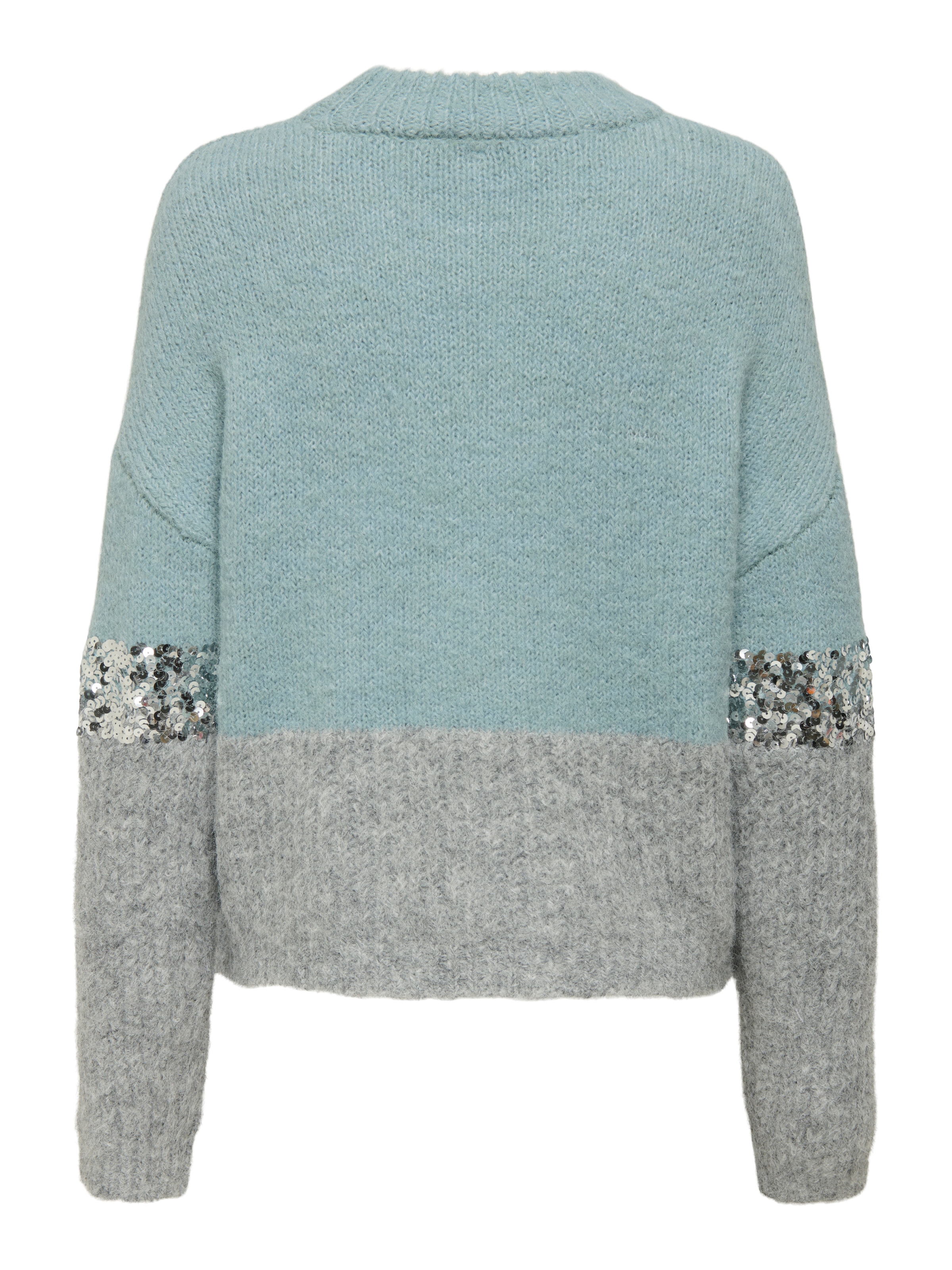 ONLY Pull à col rond »ONLMAINE LIFE LS SEQUIN BLOCK O-NECK KNT«
