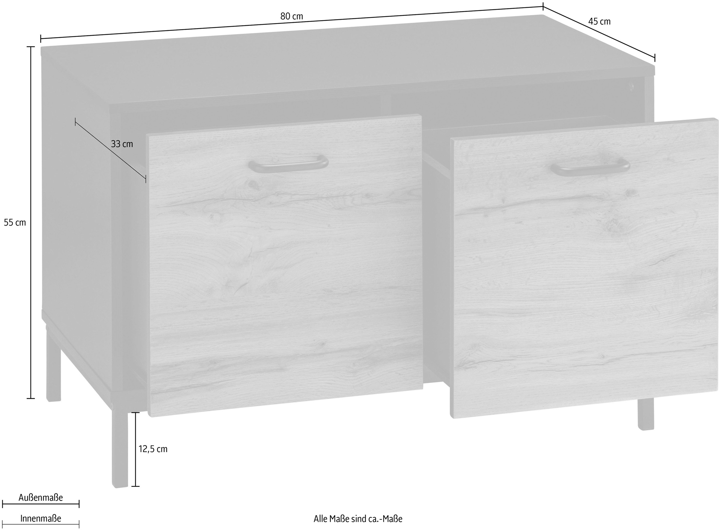 Places of Style Sitzbank »Rocco«, Breite 80 cm