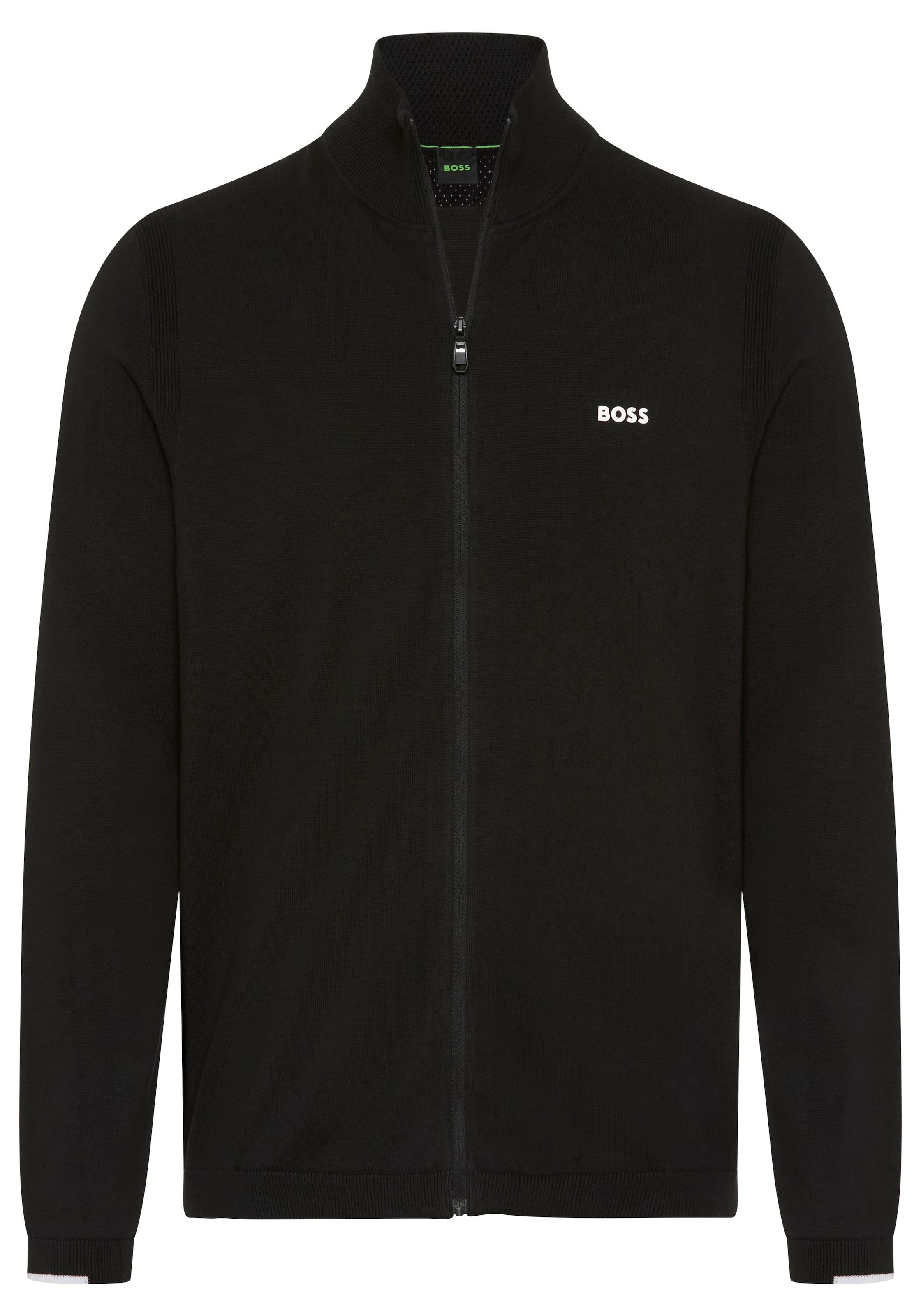 BOSS GREEN Veste en tricot »Ever-X« mit Stehkragen, regular fit