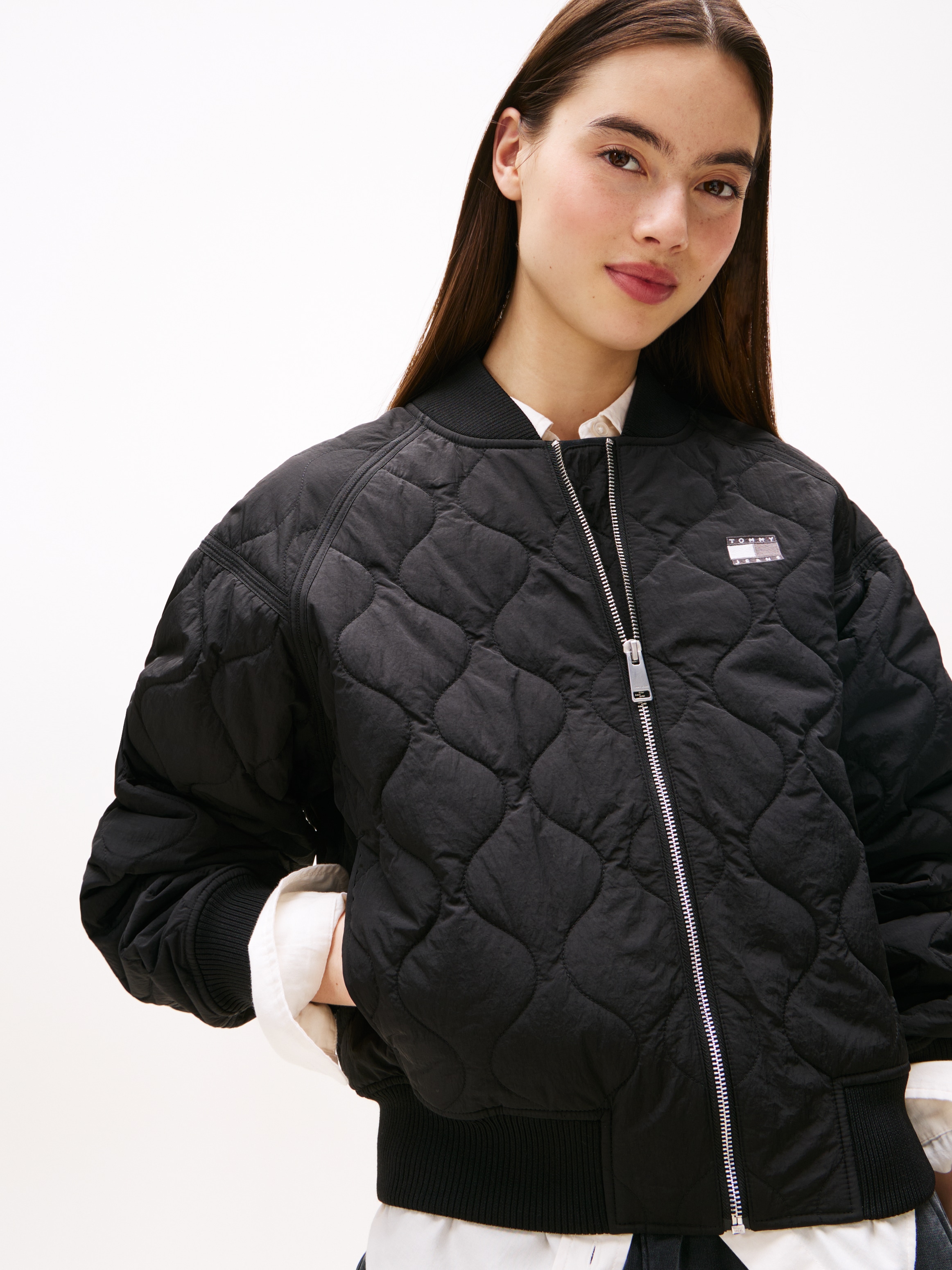 Tommy Jeans Bomberjacke »TJW QUILTED BOMBER«, ohne Kapuze