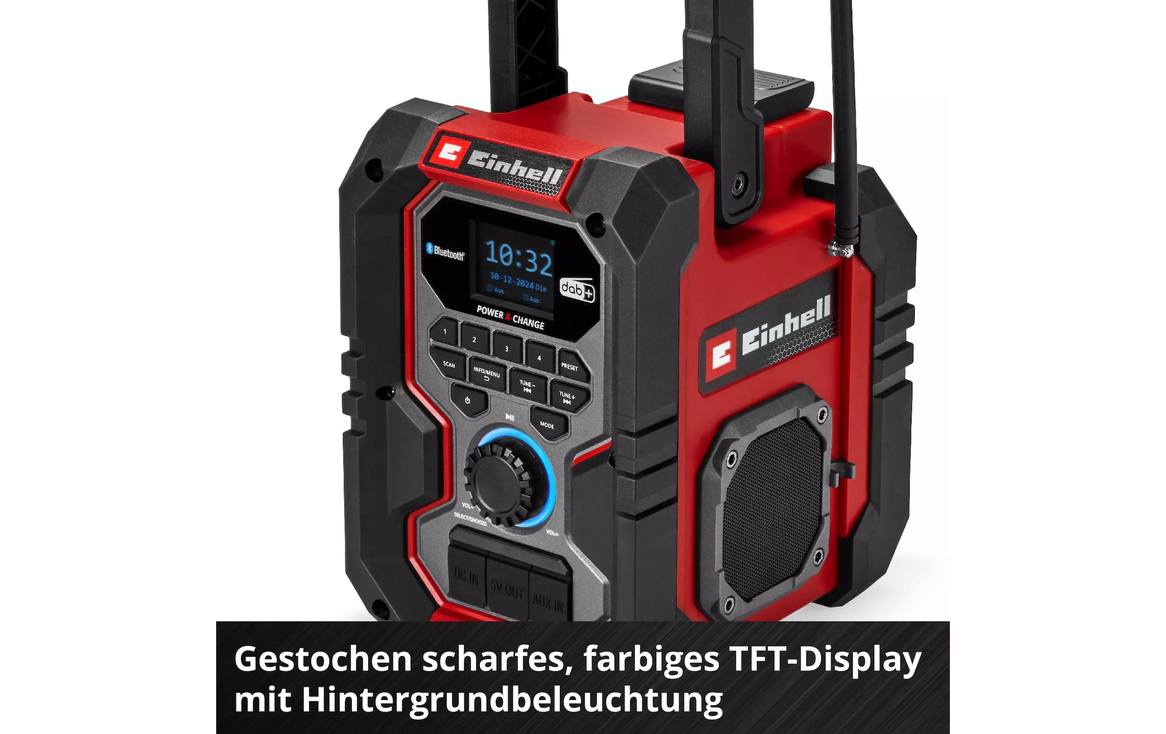 Einhell Baustellenradio »Akku-Radio TE-CR 18 Li DAB+/FM/BT, Solo«