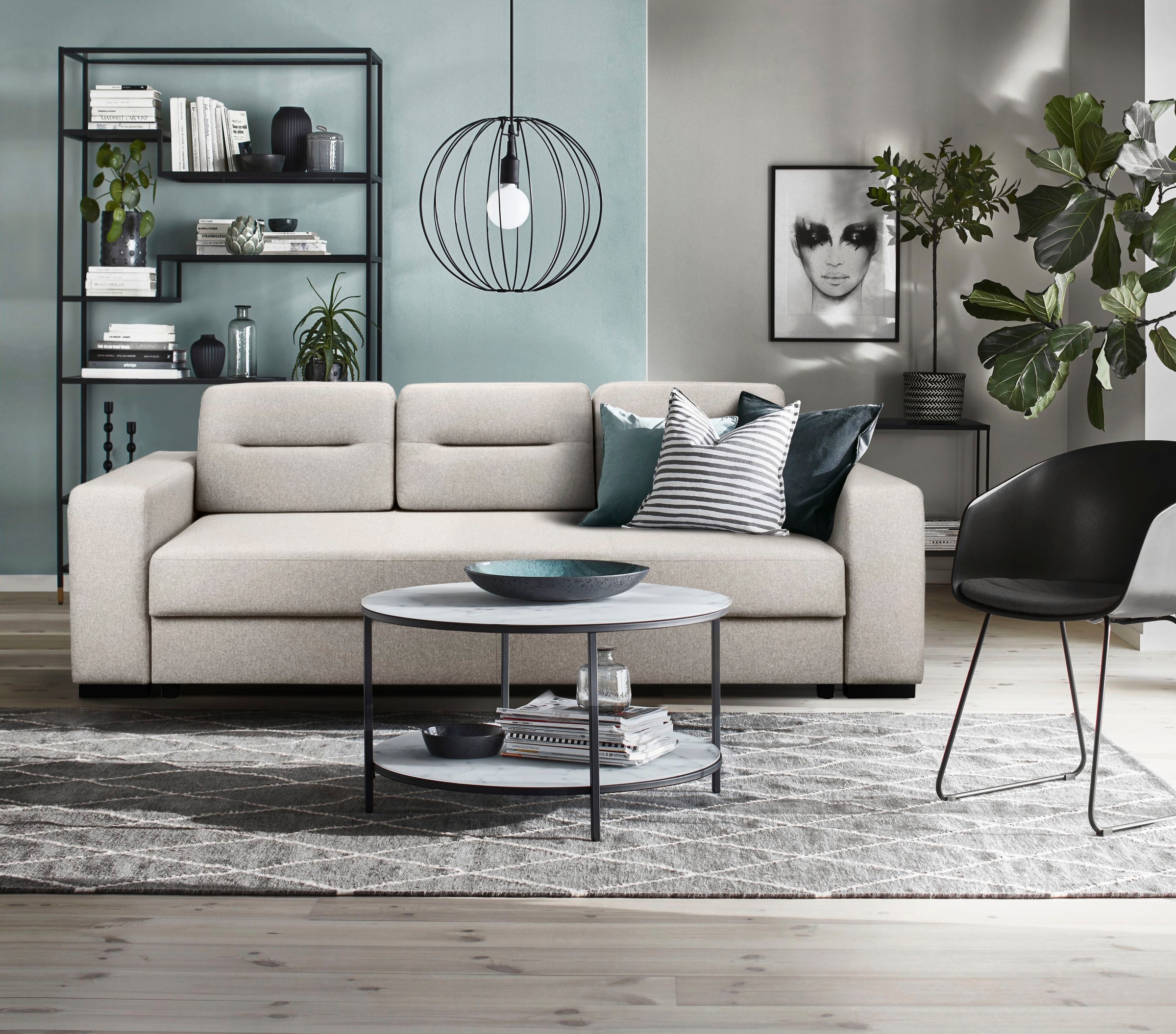 Image of Home affaire 3-Sitzer »Picardie«, auch mit Schlaffunktion und Bettkasten bei Ackermann Versand Schweiz