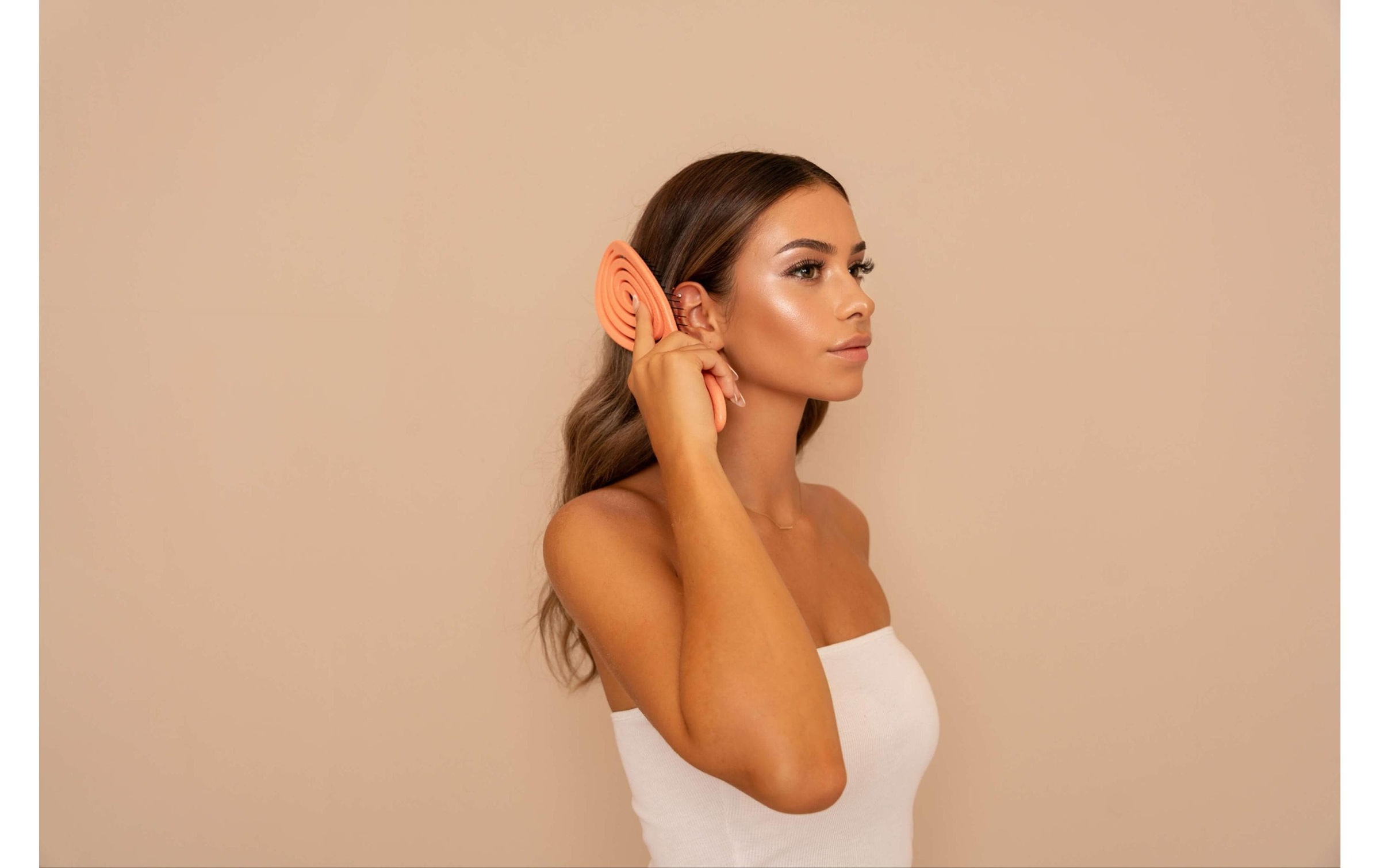 Image of Haarbürste "VBEAUTY Bio Detangler aus Bio-Stroh Koralle"