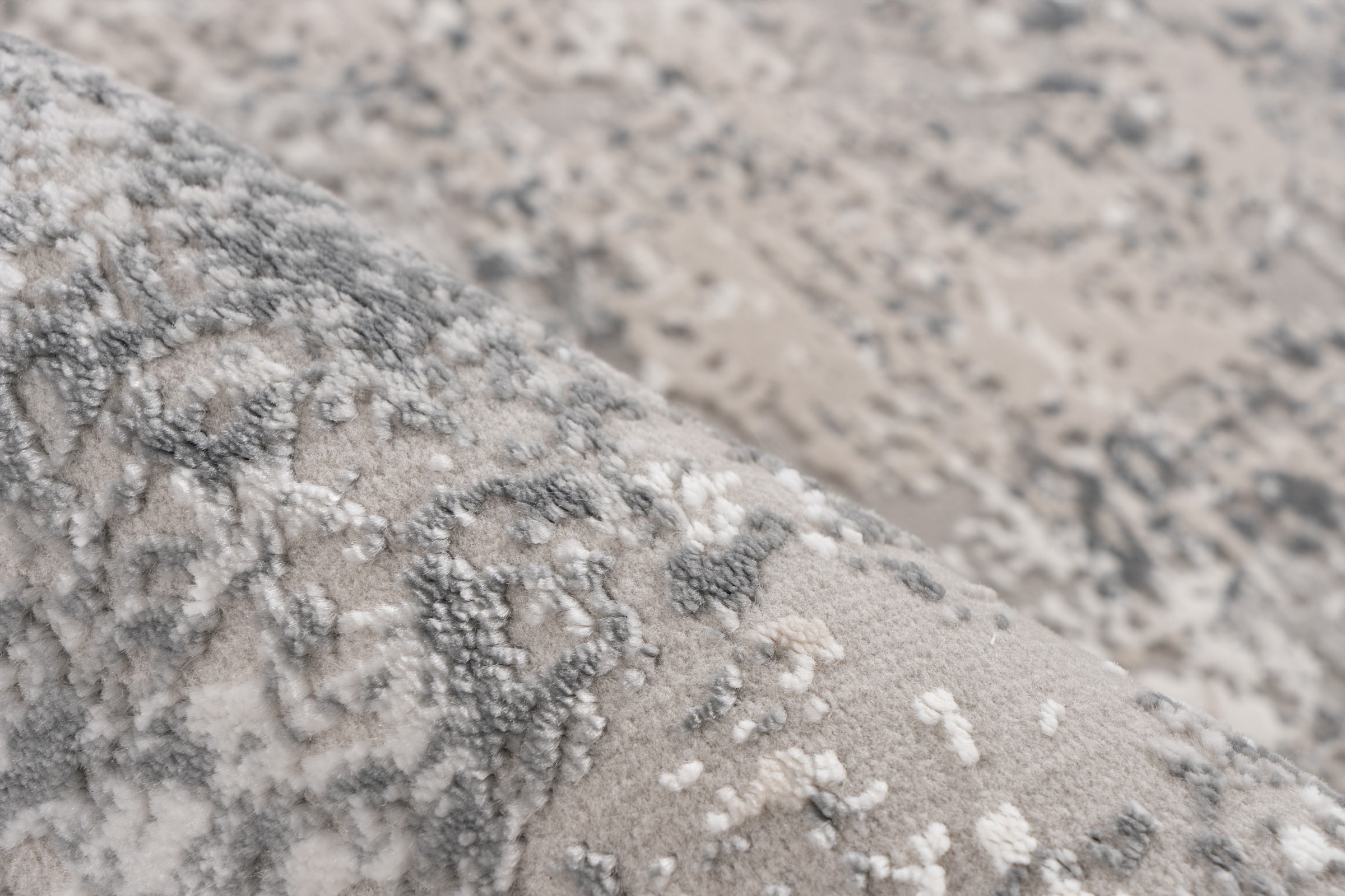 Kayoom Tapis »Stage 725« Rectangulaire 11 mm Höhe weicher Kurzflor, Struktur, Wohnzimmer