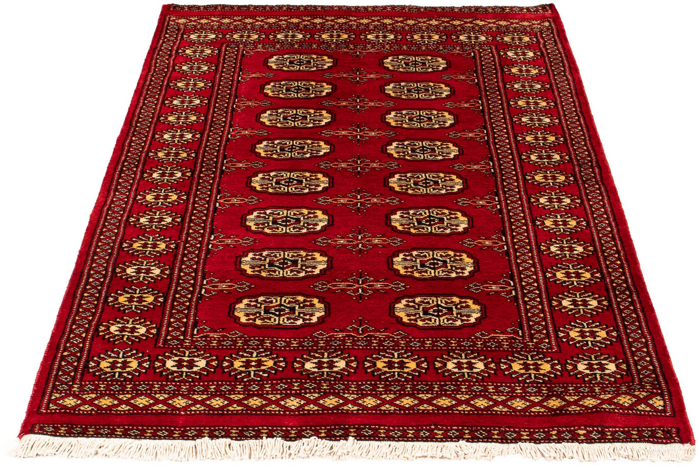 Image of morgenland Orientteppich »Pakistan - 155 x 97 cm - dunkelrot«, rechteckig, 6 mm Höhe, Wohnzimmer, Handgeknüpft, Einzelstück mit Zertifikat bei Ackermann Versand Schweiz