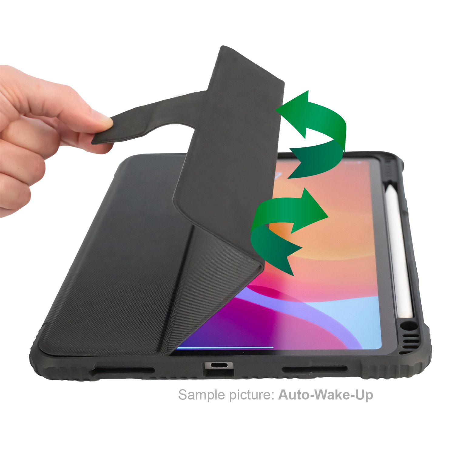 4smarts Tablet-Hülle »Folio Case Endurance für Apple iPad 10.2" (2019/20/21)«, iPad 10.2 (2019/ 20/ 21), Backcover, Schutzhülle, Tabletschutzhülle, Case, Schutzcase, stossfest