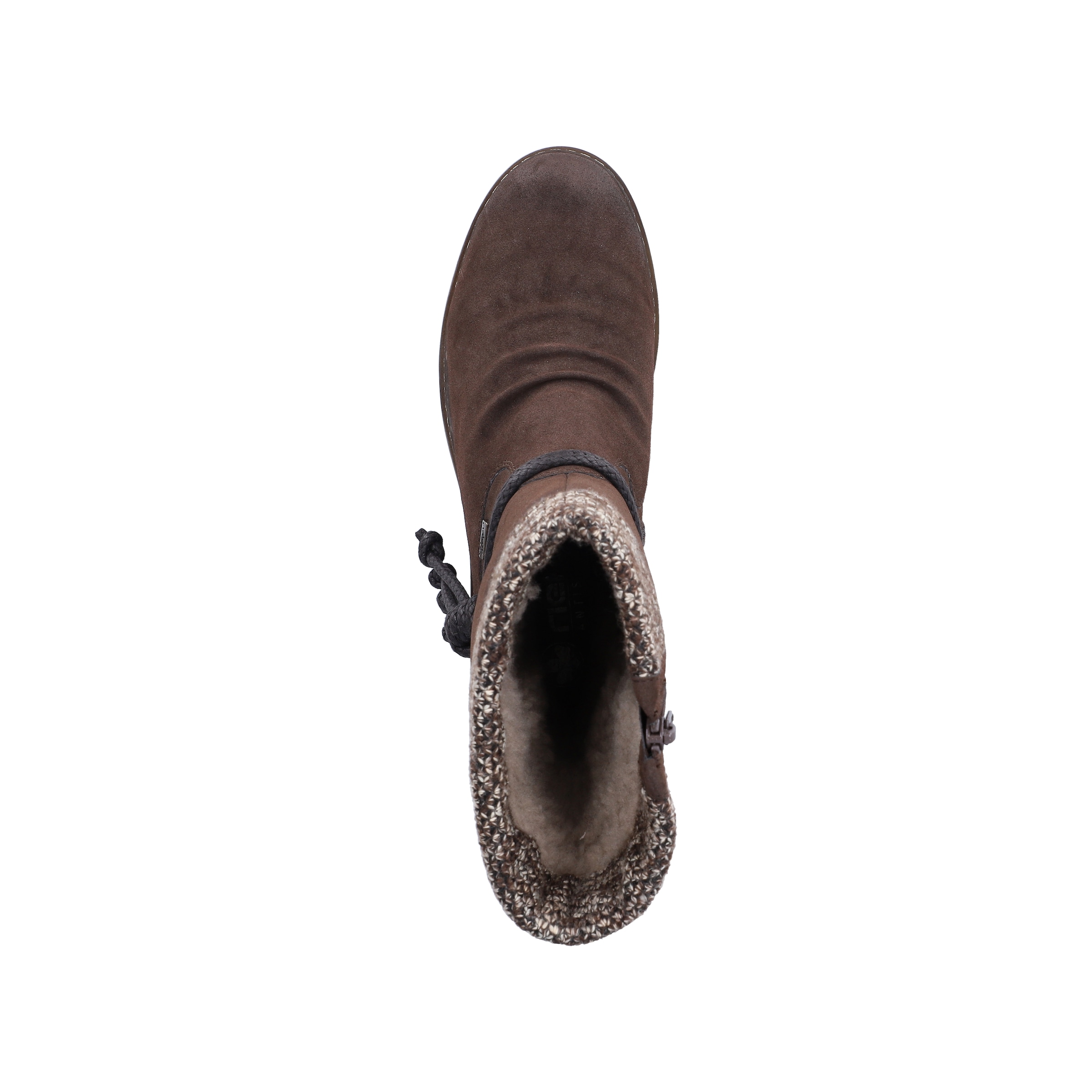 Rieker Winterstiefel  Winterboots, Blockabsatz, TEX-Membran, mit gestricktem Schaftrand