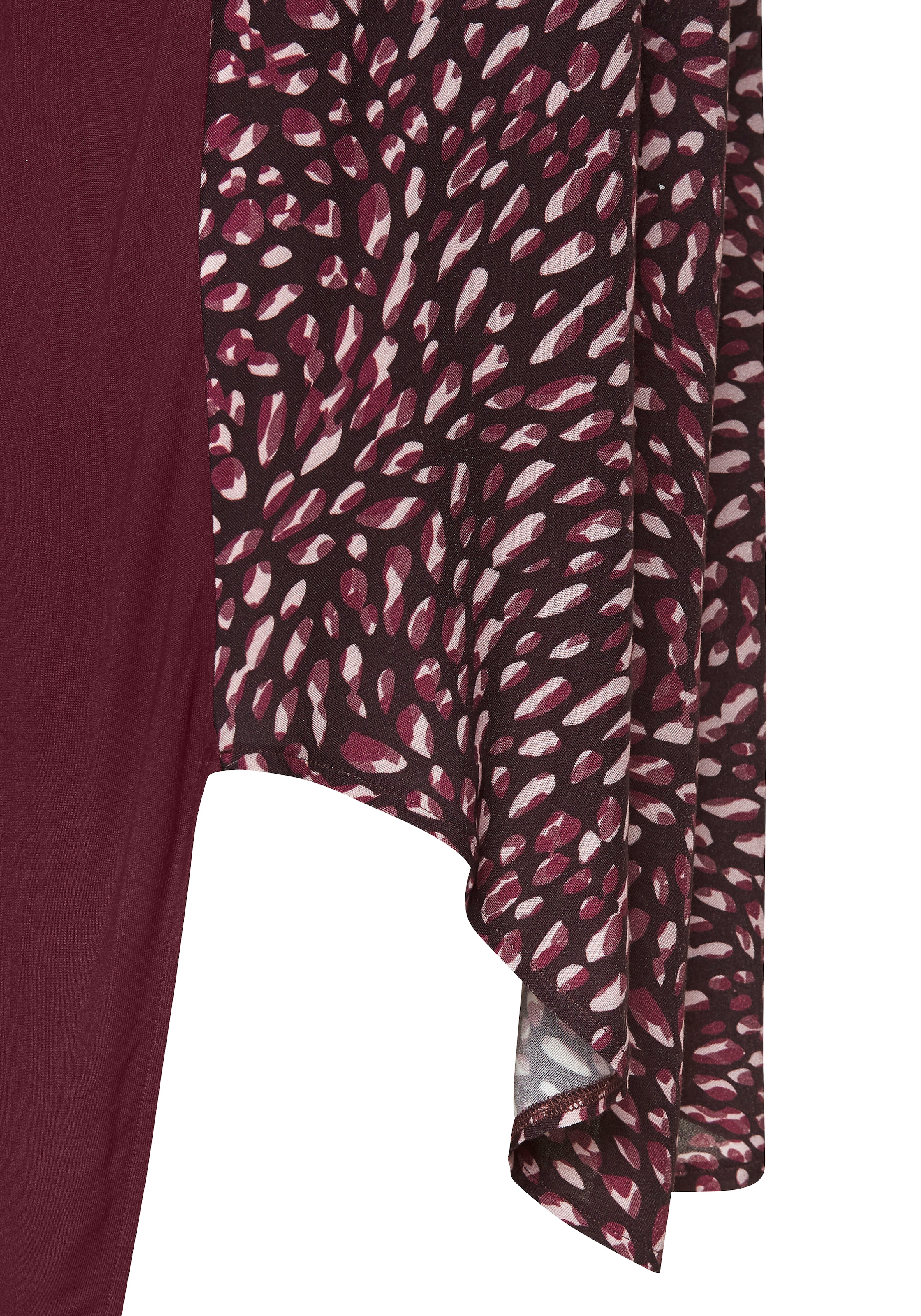 Beachtime Longshirt aus Materialmix